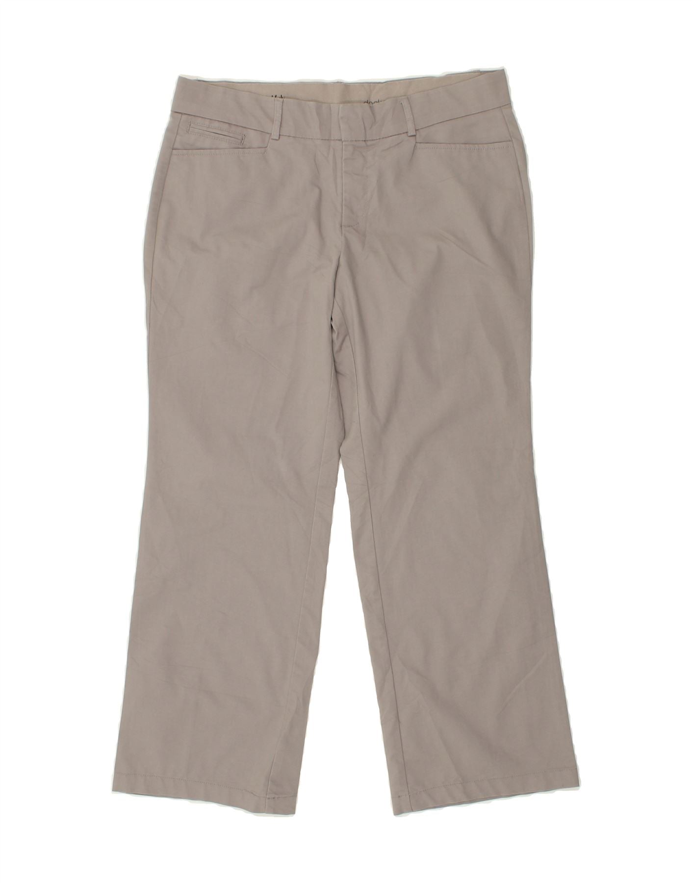 DOCKERS Womens Bootcut Casual Trousers US 12 Large W34 L28  Grey Cotton Vintage Dockers and Second-Hand Dockers from Messina Hembry