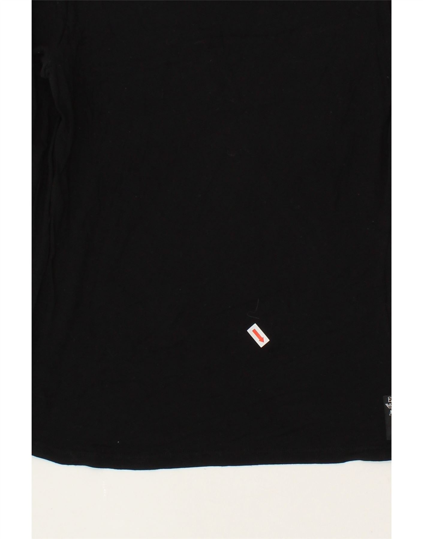 EMPORIO ARMANI Womens Top Long Sleeve UK 6 XS Black Vintage Emporio Armani and Second-Hand Emporio Armani from Messina Hembry
