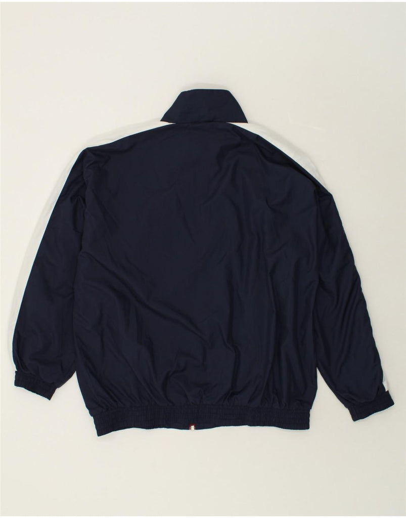 VINTAGE Mens Tracksuit Top Jacket Size 40 Medium Navy Blue Colourblock | Vintage Vintage | Thrift | Second-Hand Vintage | Used Clothing | Messina Hembry 