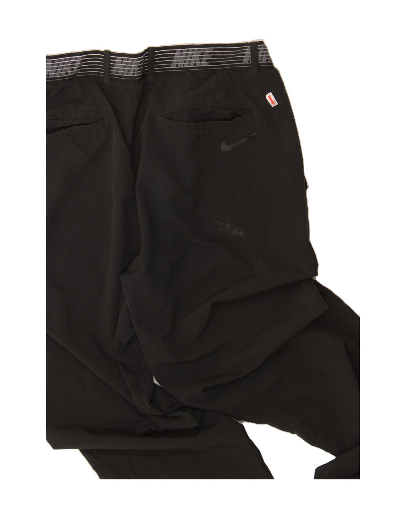 NIKE Mens Straight Chino Trousers W35 L32 Black Vintage Nike and Second-Hand Nike from Messina Hembry