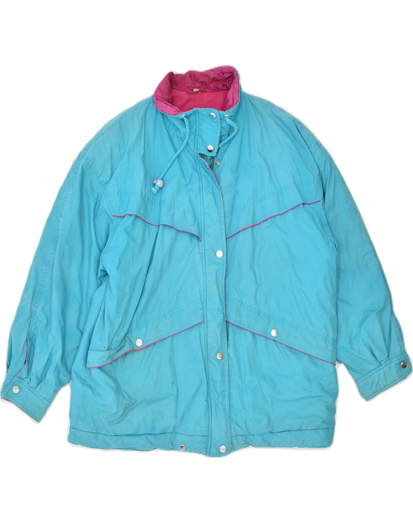 VINTAGE Mens Windbreaker Jacket UK 36 Small Blue Cotton | Vintage | Thrift | Second-Hand | Used Clothing | Messina Hembry