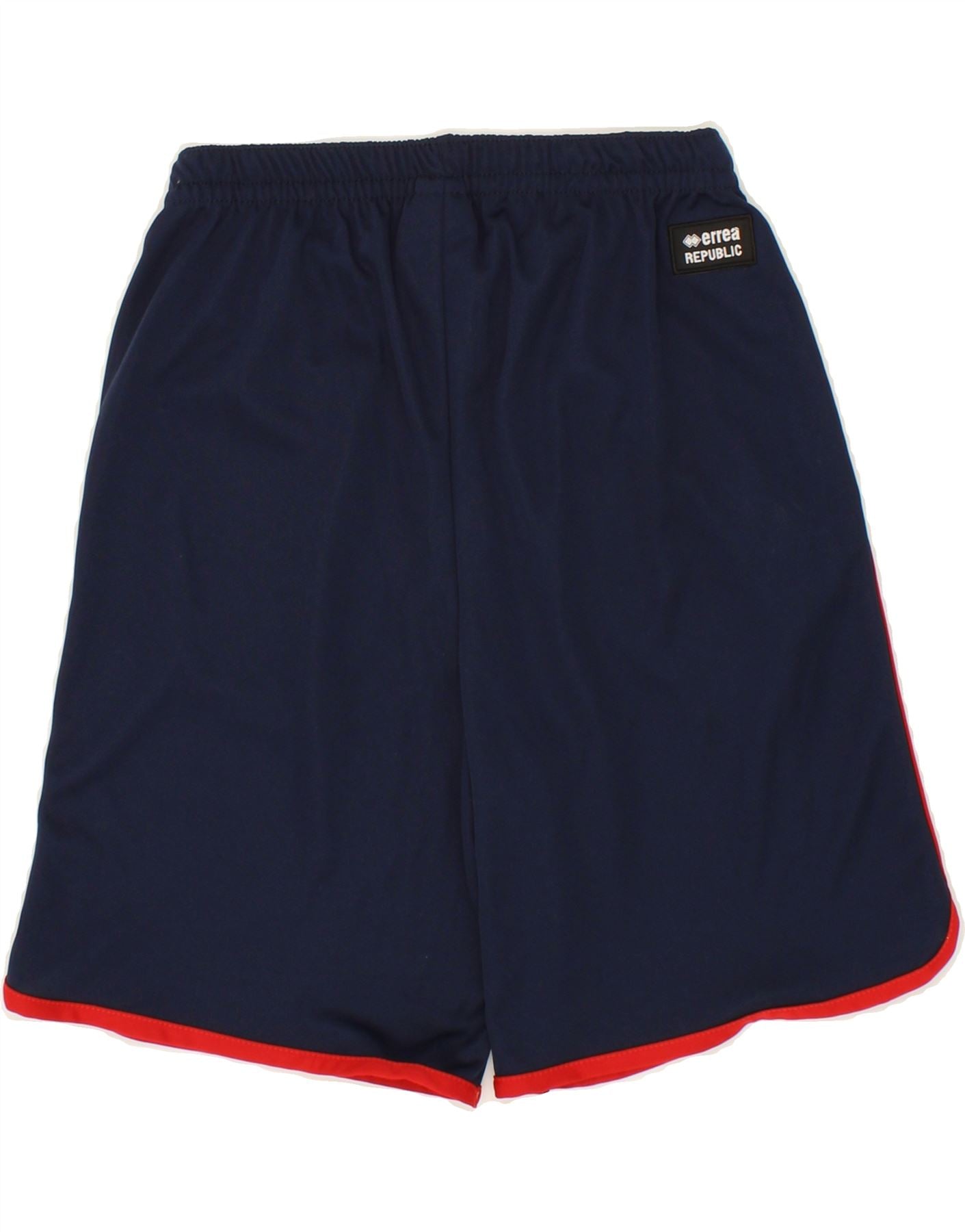 ERREA Womens Graphic Sport Shorts UK 2 2XS Navy Blue Polyester Vintage Errea and Second-Hand Errea from Messina Hembry
