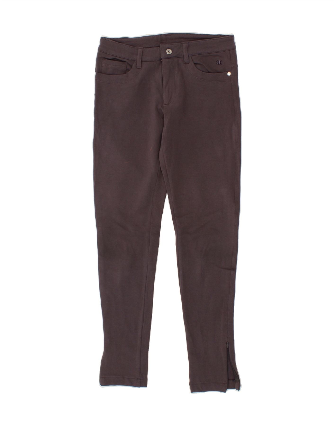 CHAMPION Womens Heritage Fit Skinny Casual Trousers UK 6 XS W24 L26  Grey Vintage Champion and Second-Hand Champion from Messina Hembry