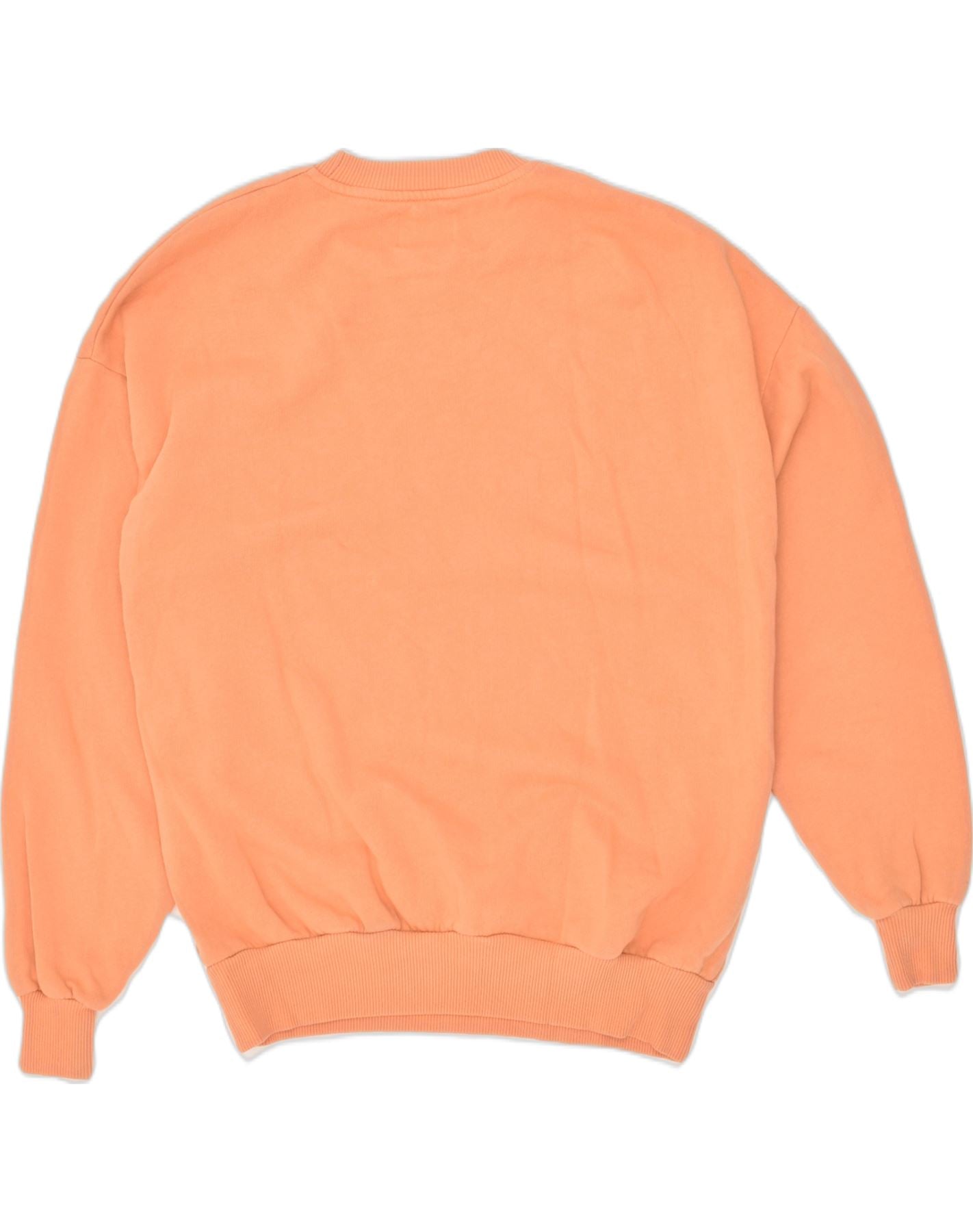 PULL & BEAR Mens Loose Fit Graphic Sweatshirt Jumper XS Orange Cotton | Vintage Pull & Bear | Thrift | Second-Hand Pull & Bear | Used Clothing | Messina Hembry