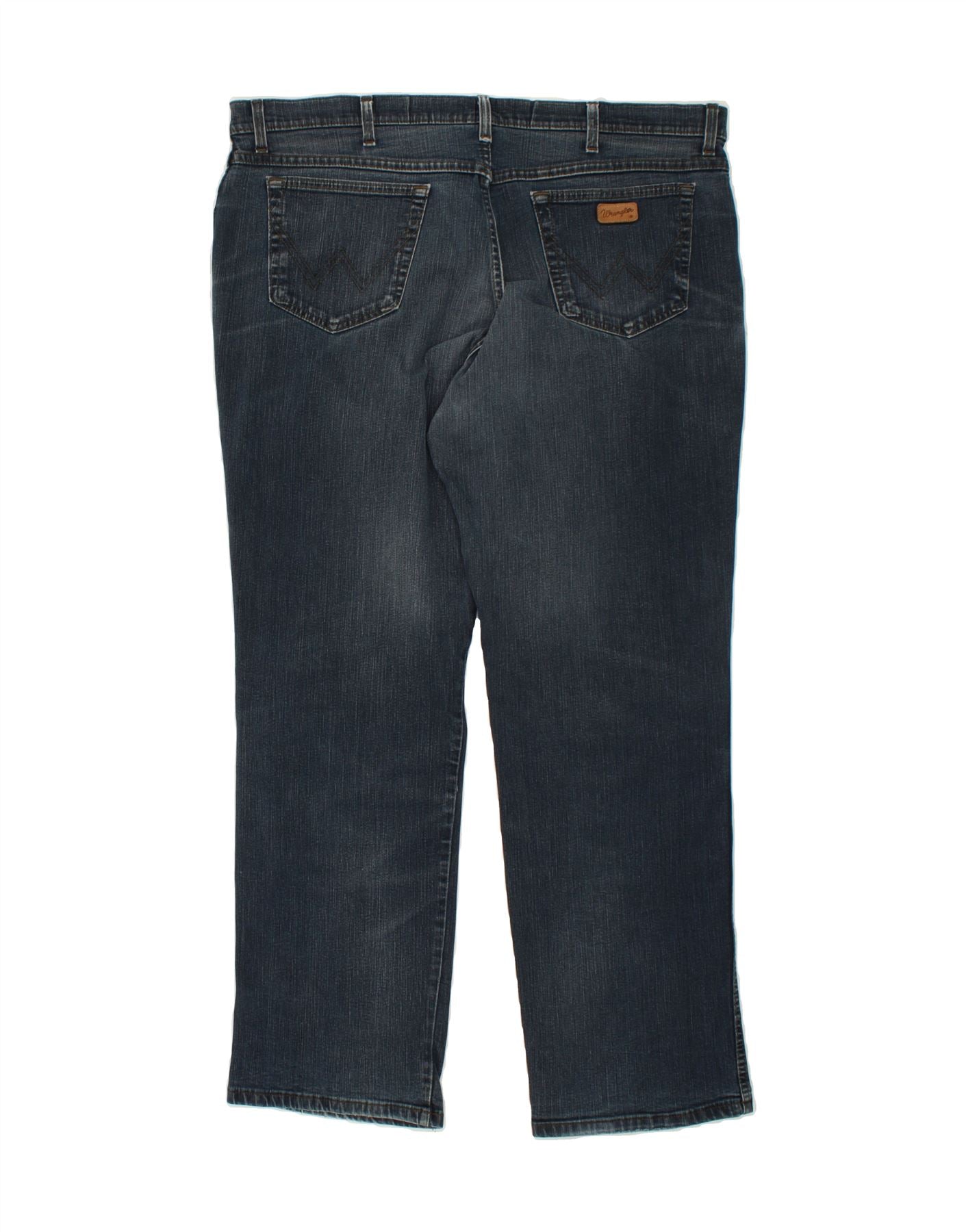 WRANGLER Mens Capri Straight Jeans W42 L22 Navy Blue Vintage Wrangler and Second-Hand Wrangler from Messina Hembry