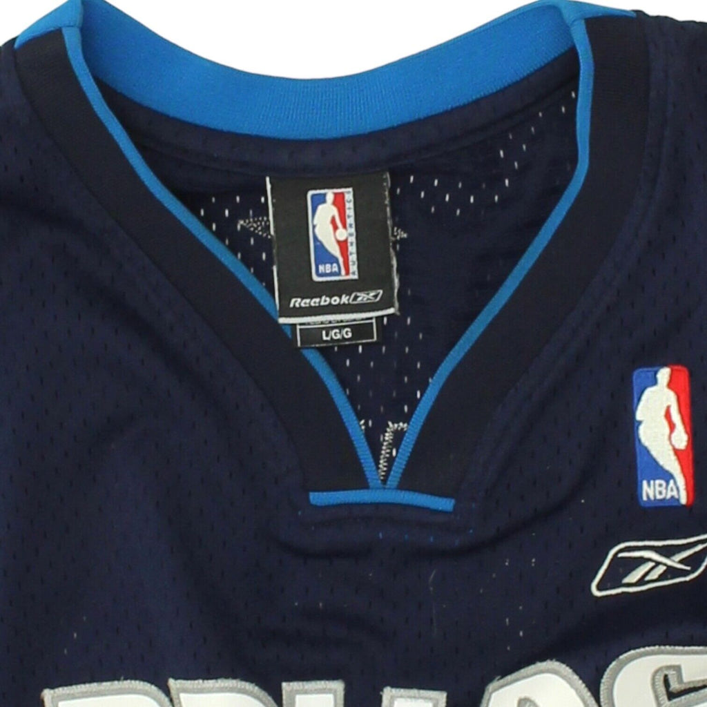 Dallas Mavericks Dirk Nowitzki Mens Blue Reebok Jersey | NBA Basketball Sports | Vintage Messina Hembry | Thrift | Second-Hand Messina Hembry | Used Clothing | Messina Hembry 