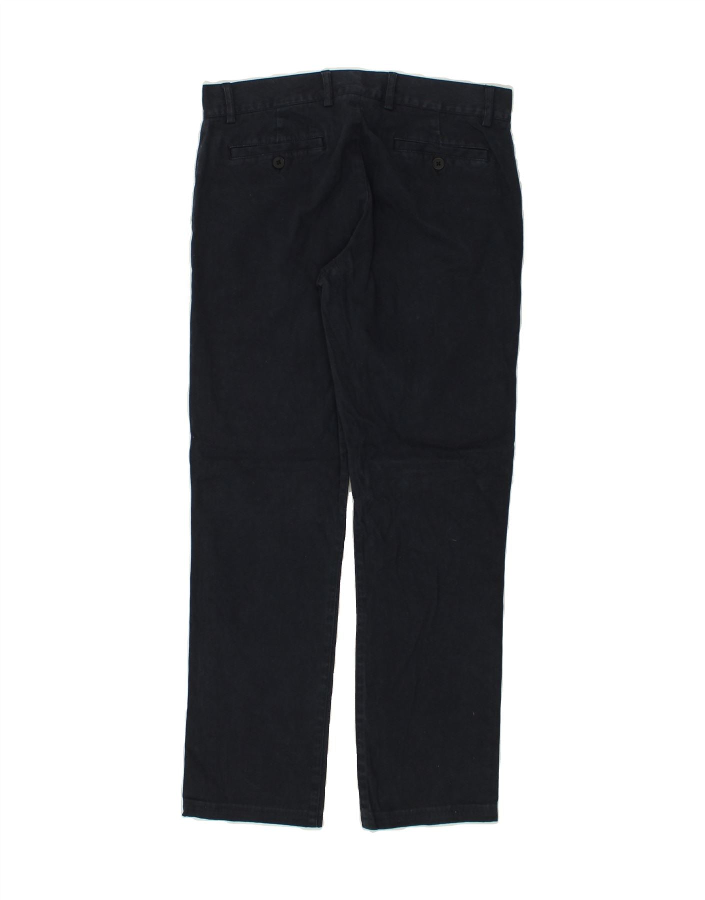 EMPORIO ARMANI Boys Straight Casual Trousers 15-16 Years W30 L28 Navy Blue Vintage Emporio Armani and Second-Hand Emporio Armani from Messina Hembry