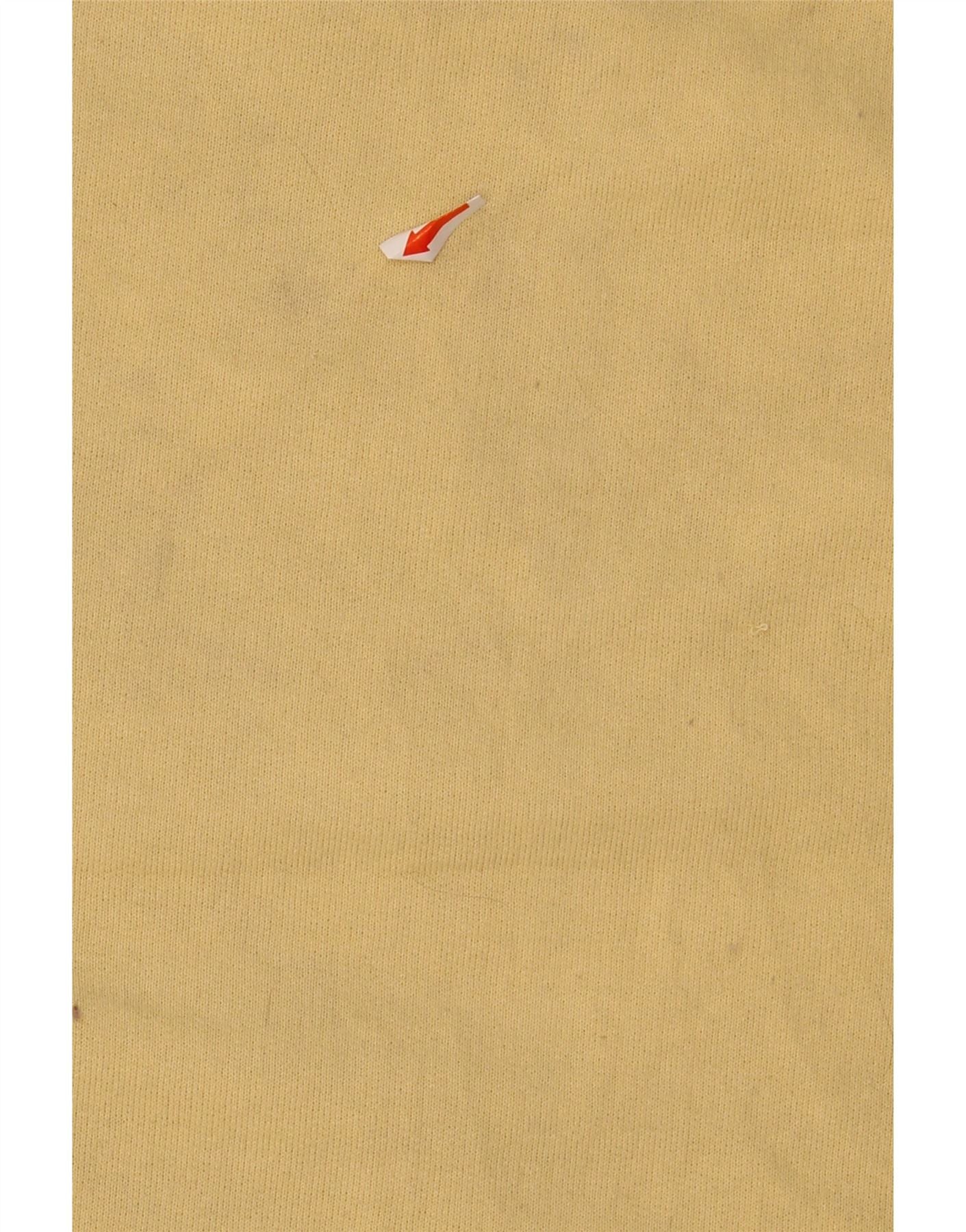 CHAMPION Womens Graphic Sweatshirt Jumper UK 14 Medium Yellow Polyester Vintage Champion and Second-Hand Champion from Messina Hembry