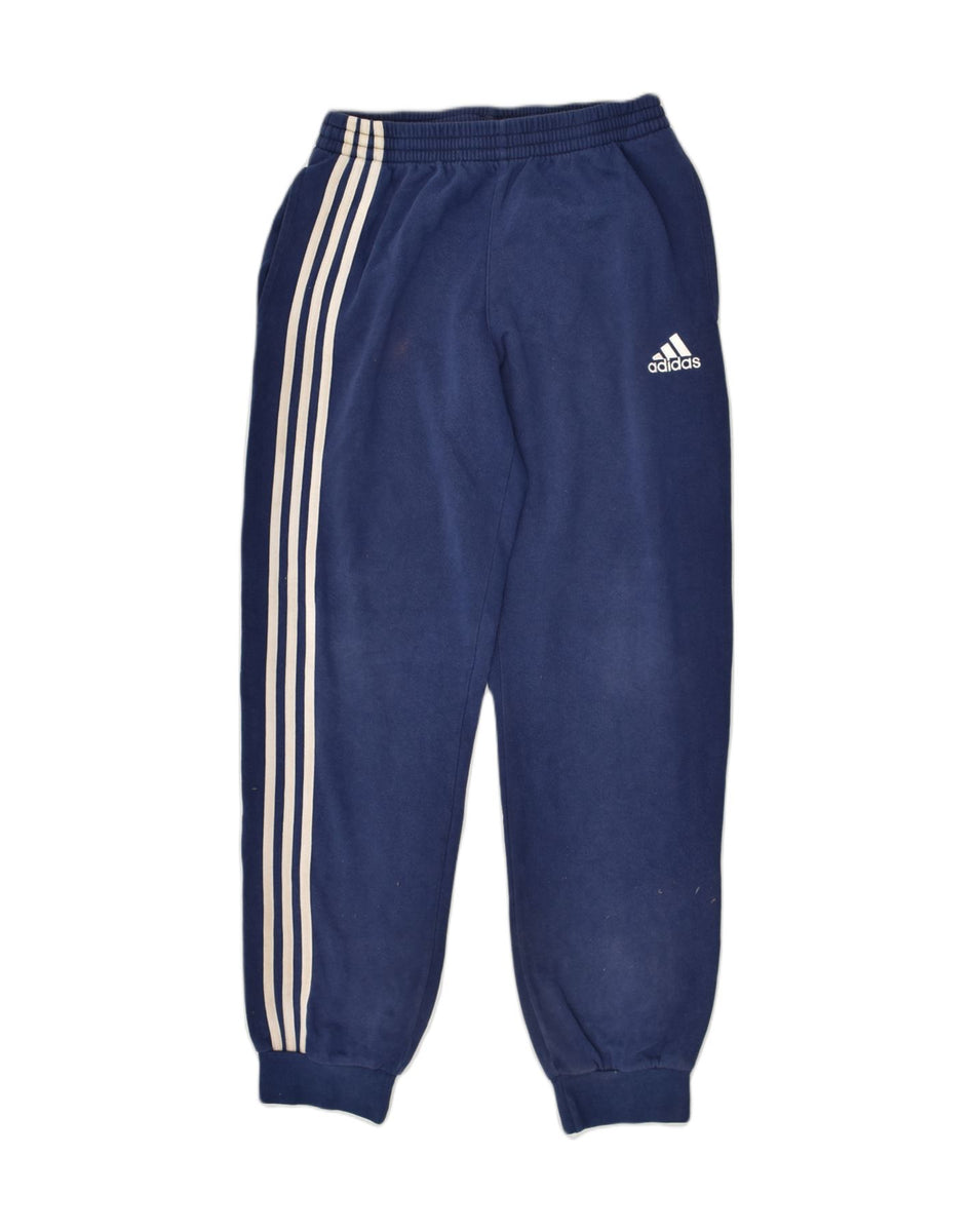 CREW CLOTHING Womens Tracksuit Trousers Joggers UK 18 XL Navy Blue Cotton, Vintage & Second-Hand Clothing Online