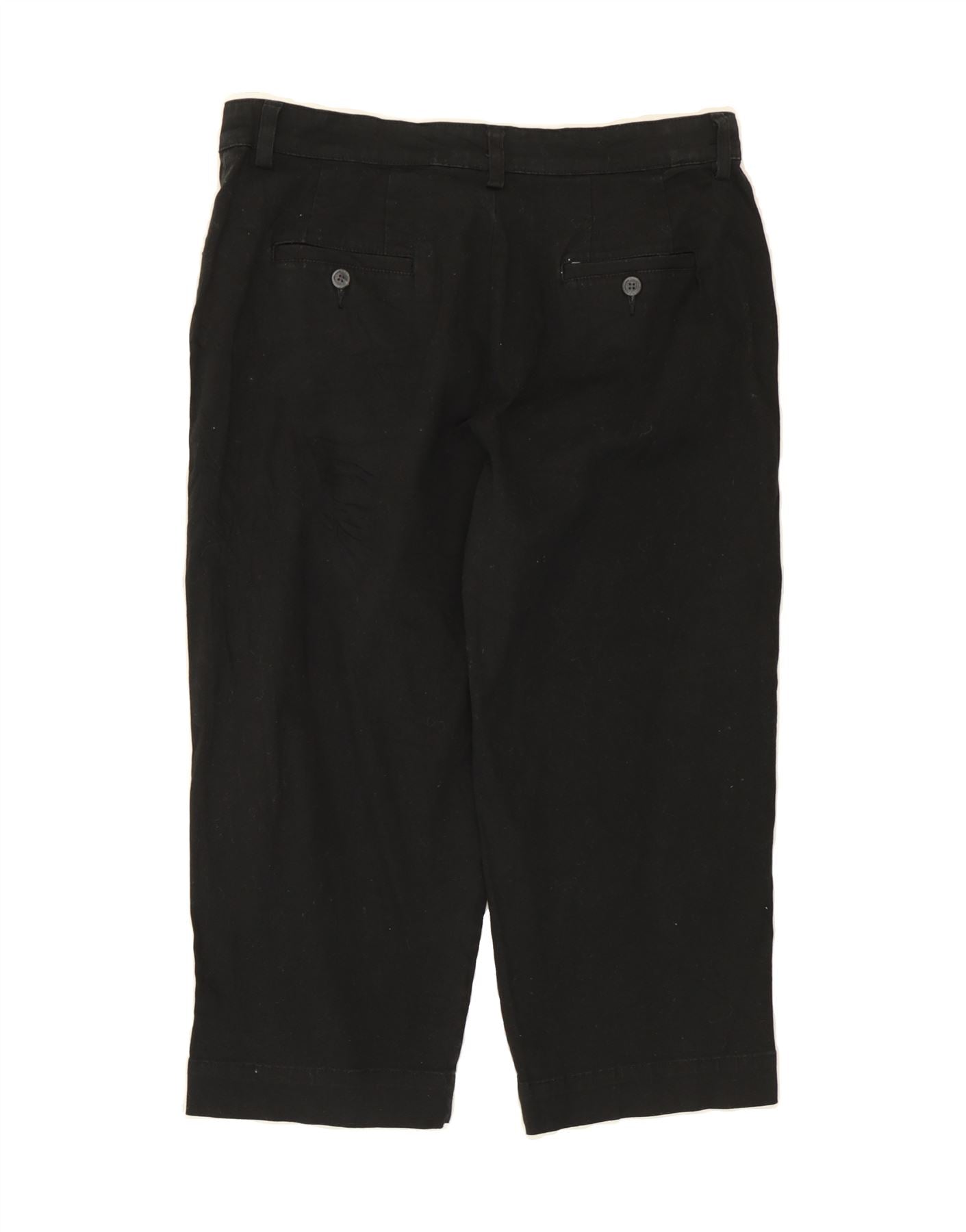 LEE Womens High Waist Capri Trousers US 14 XL W34 L20 Black Cotton Vintage Lee and Second-Hand Lee from Messina Hembry