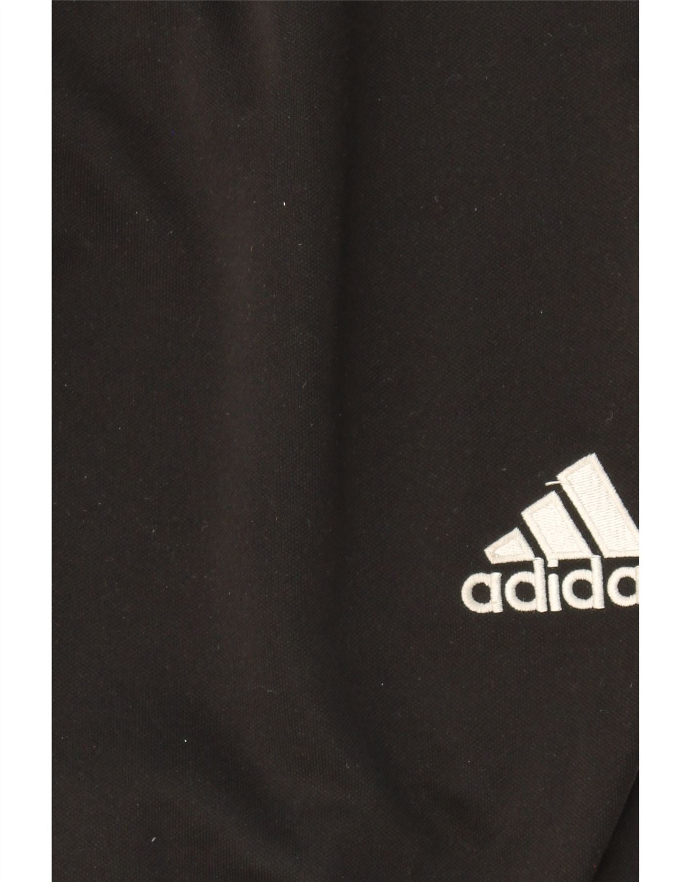 ADIDAS Womens Dri Fit Tracksuit Trousers UK 12 Medium  Black Polyester Vintage Adidas and Second-Hand Adidas from Messina Hembry