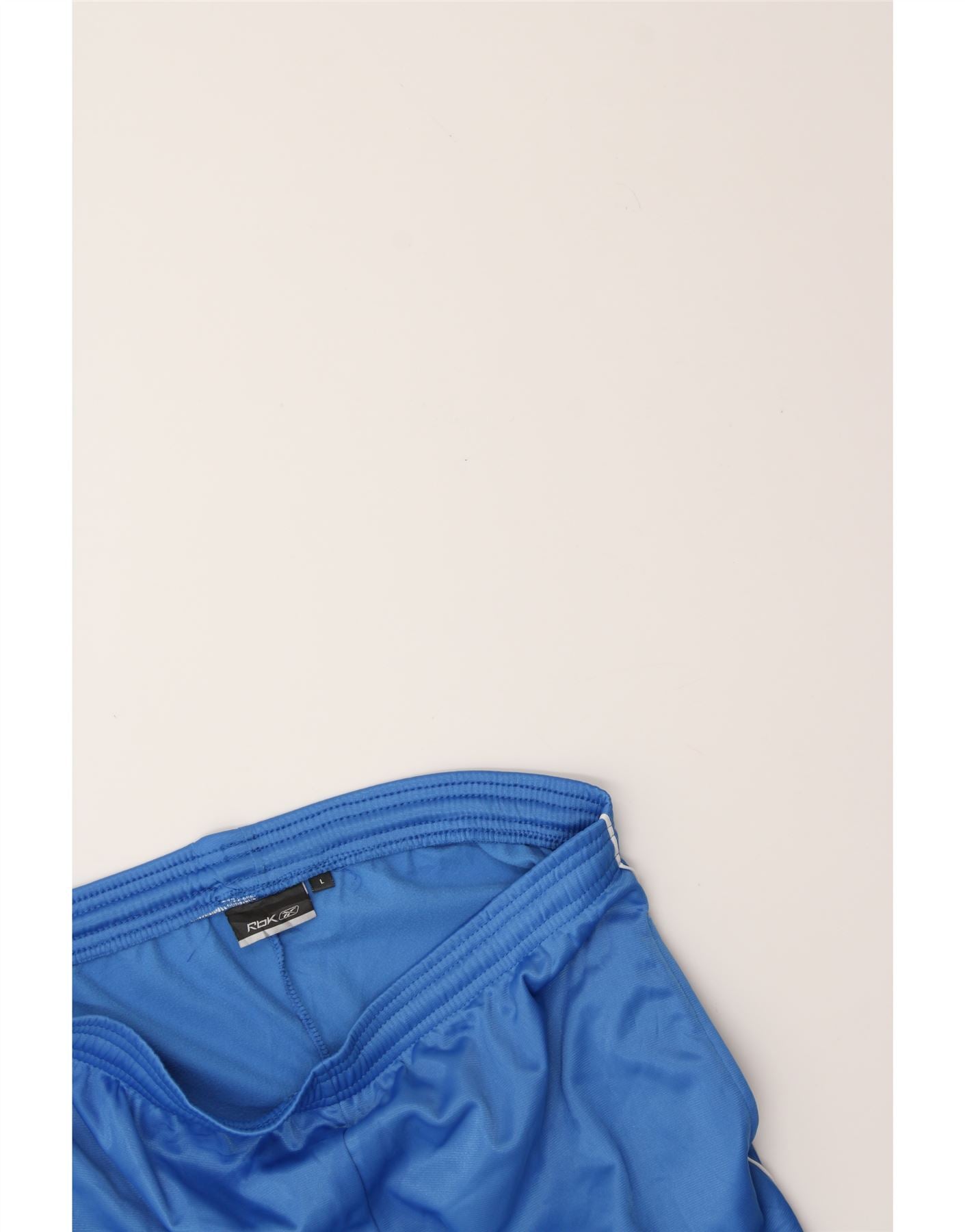 REEBOK Mens Tracksuit Trousers Large  Blue Polyester Vintage Reebok and Second-Hand Reebok from Messina Hembry