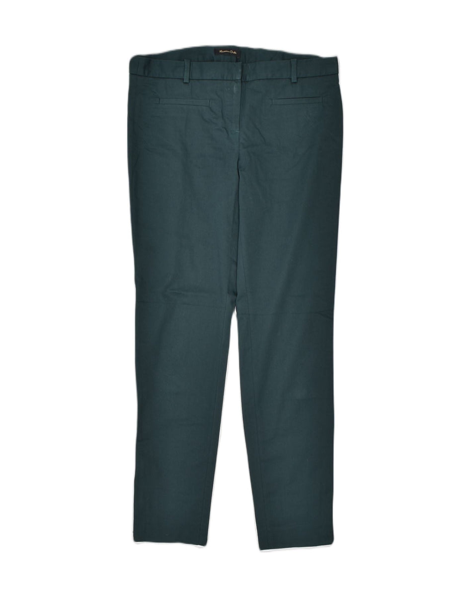 MASSIMO DUTTI Womens Capri Trousers US 10 Large W34 L23 Black