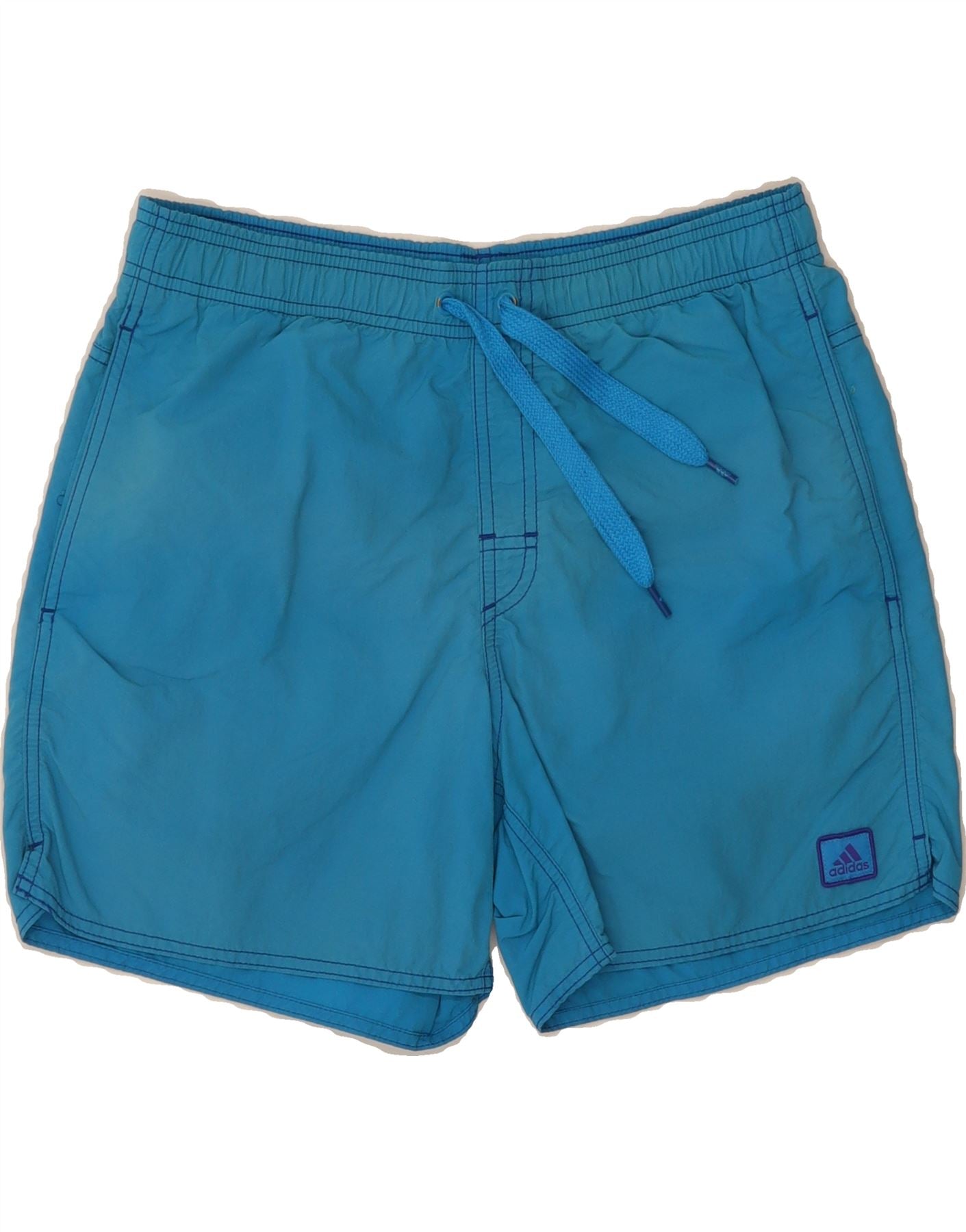 ADIDAS Mens Swimming Shorts Small Blue Nylon Vintage Adidas and Second-Hand Adidas from Messina Hembry