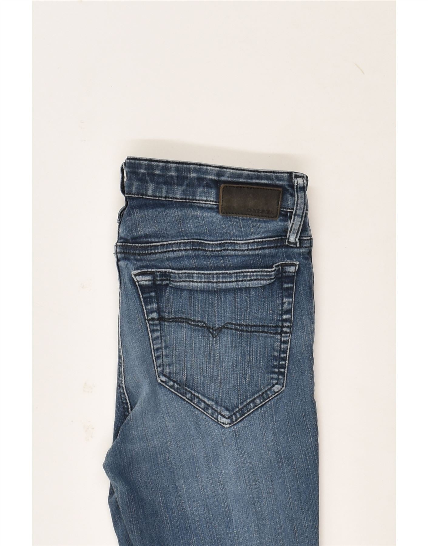 DIESEL Womens Skinny Jeans W26 L27 Blue Cotton | Vintage Diesel | Thrift | Second-Hand Diesel | Used Clothing | Messina Hembry