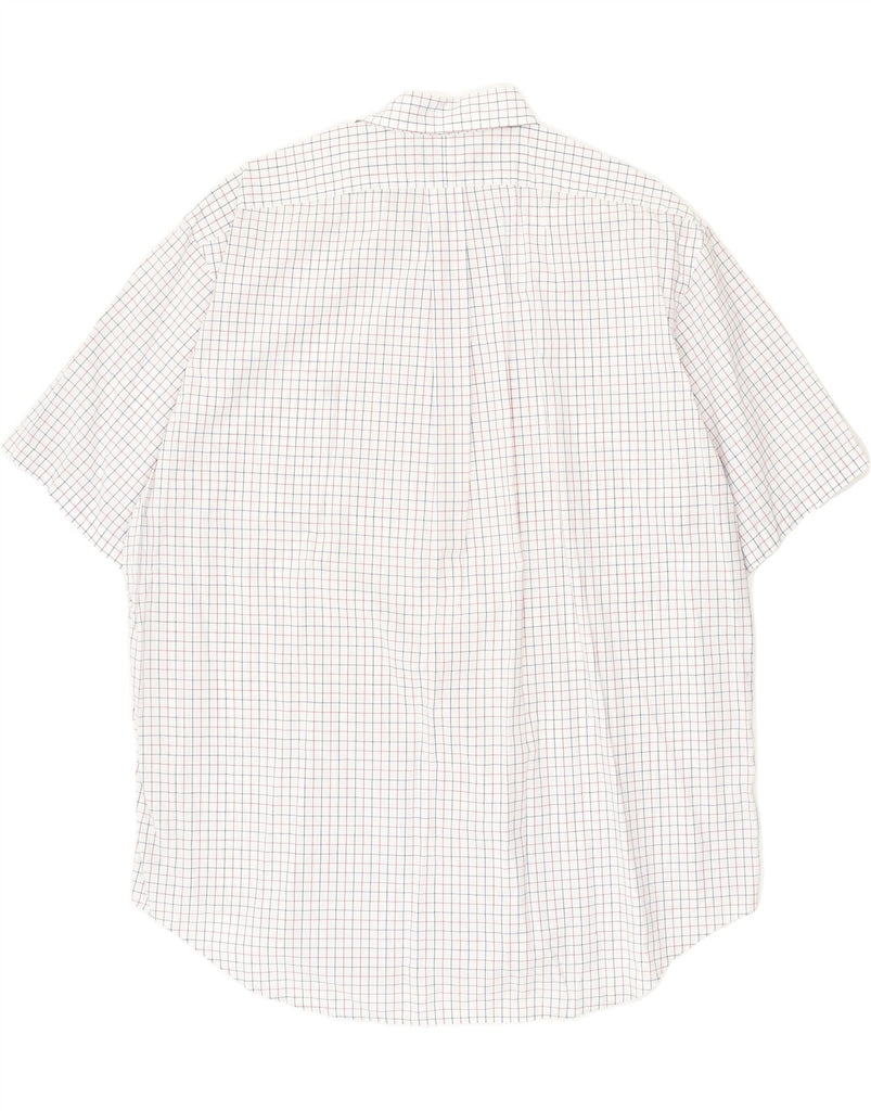 RALPH LAUREN Mens Yarmouth Short Sleeve Shirt Size 17 1/2 44 XL White | Vintage Ralph Lauren | Thrift | Second-Hand Ralph Lauren | Used Clothing | Messina Hembry 