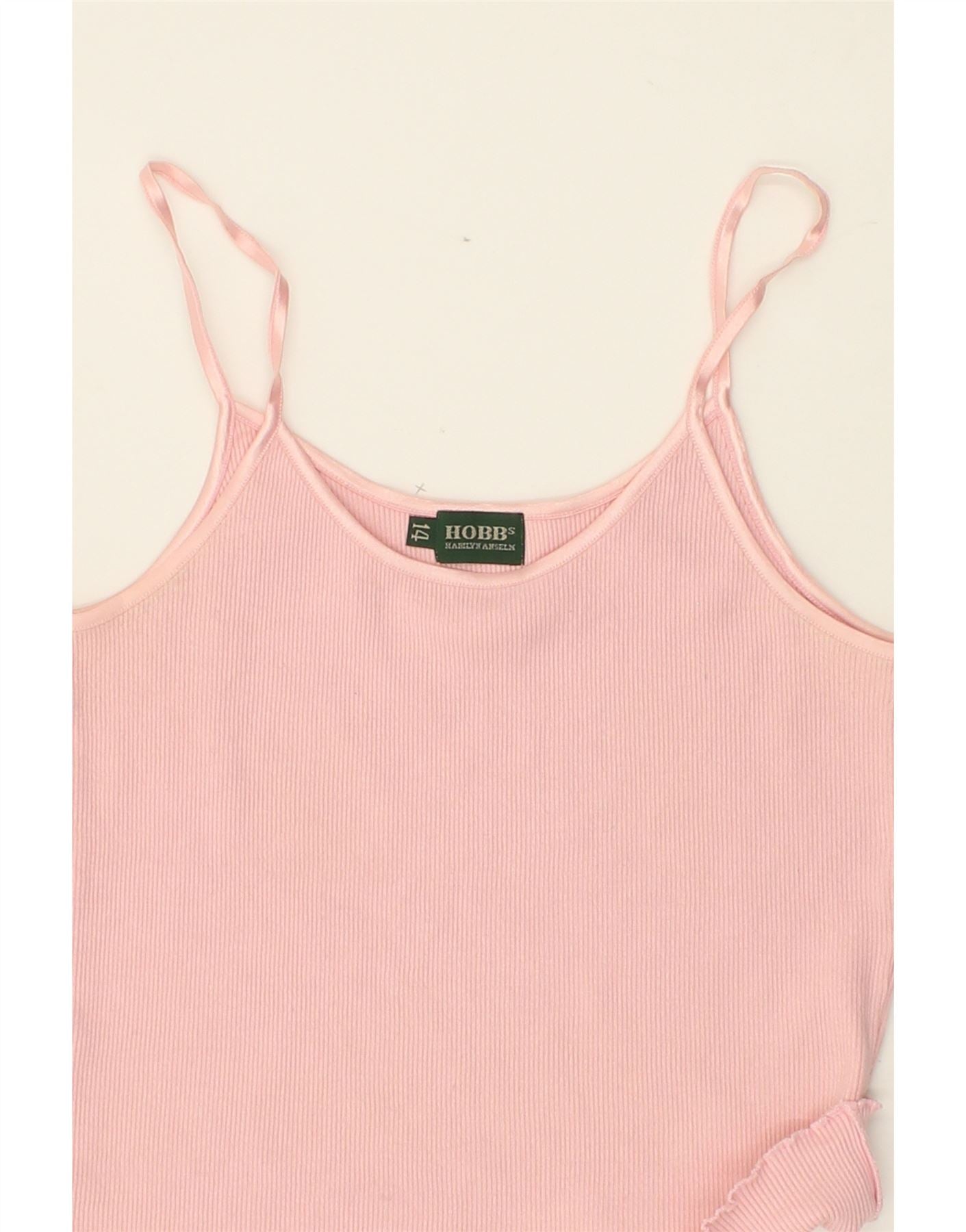 HOBBS Girls Cami Top 13-14 Years Pink Cotton Vintage Hobbs and Second-Hand Hobbs from Messina Hembry