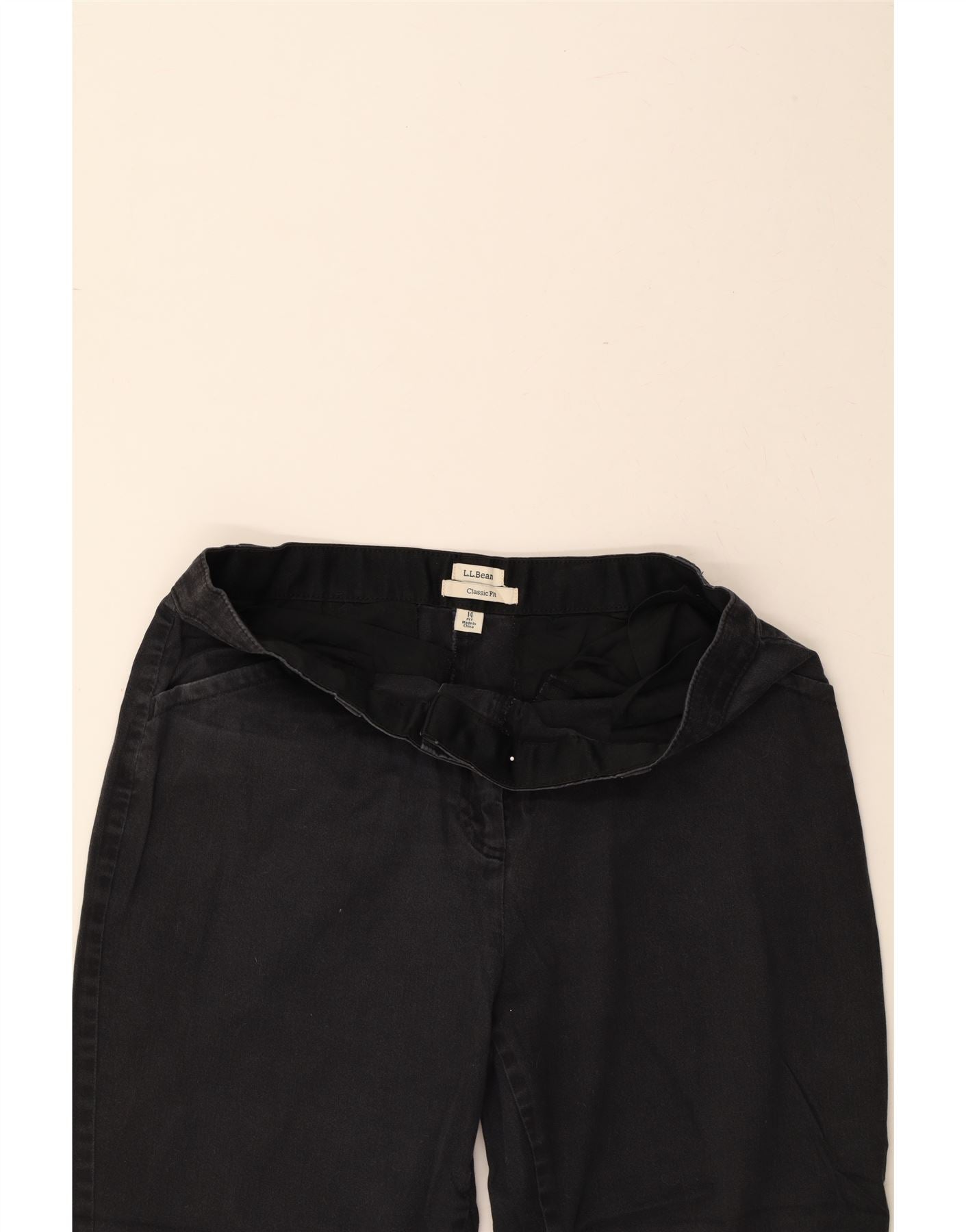 Womens Classic Fit Straight Capri Trousers US 14 XL W33 L20 Vintage L.L.Bean and Second-Hand L.L.Bean from Messina Hembry