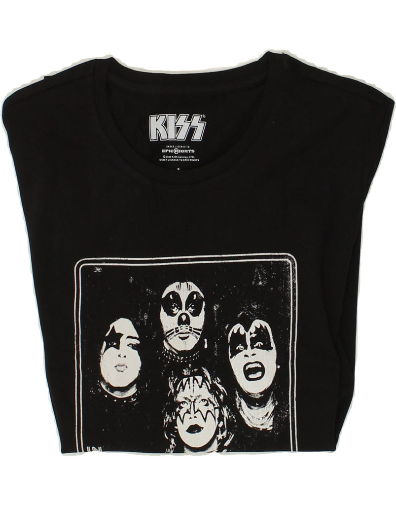 KISS Mens Graphic T-Shirt Top Large Black Cotton | Vintage Kiss | Thrift | Second-Hand Kiss | Used Clothing | Messina Hembry 