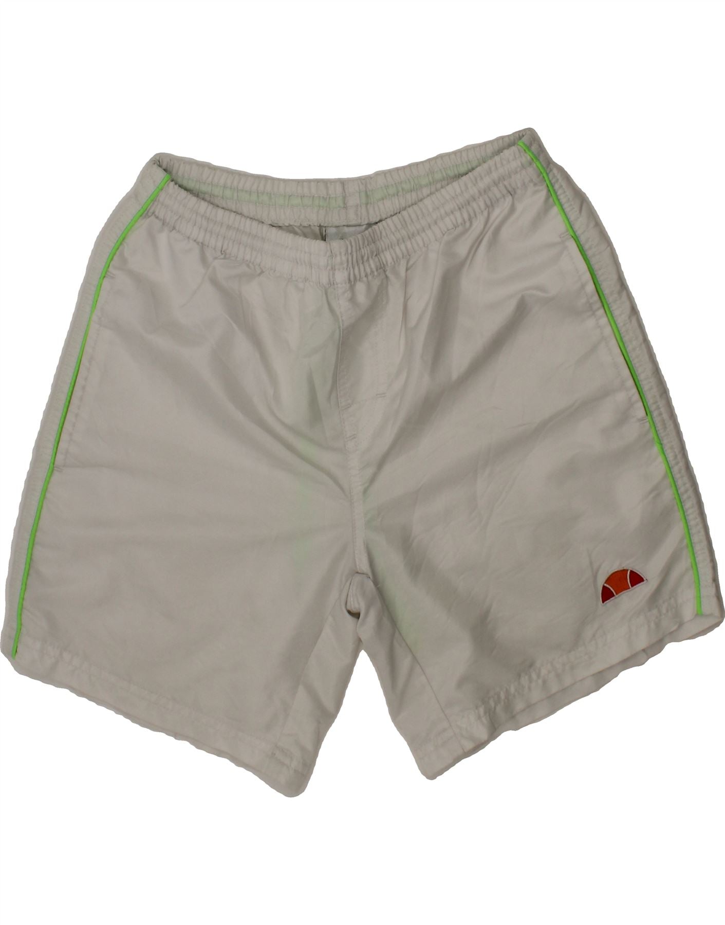 ELLESSE Boys Sport Shorts 9-10 Years Off White Polyester Vintage Ellesse and Second-Hand Ellesse from Messina Hembry