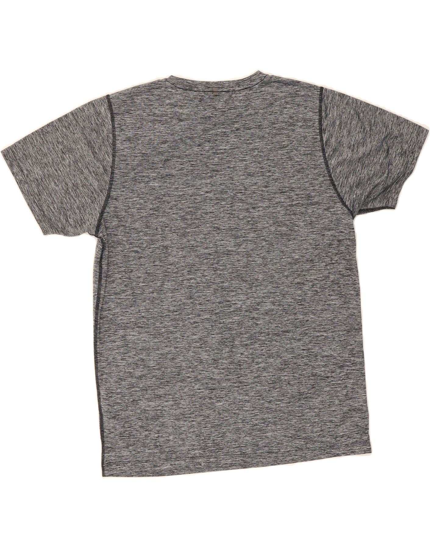 NEW BALANCE Mens T-Shirt Top Large Grey Polyester Vintage New Balance and Second-Hand New Balance from Messina Hembry