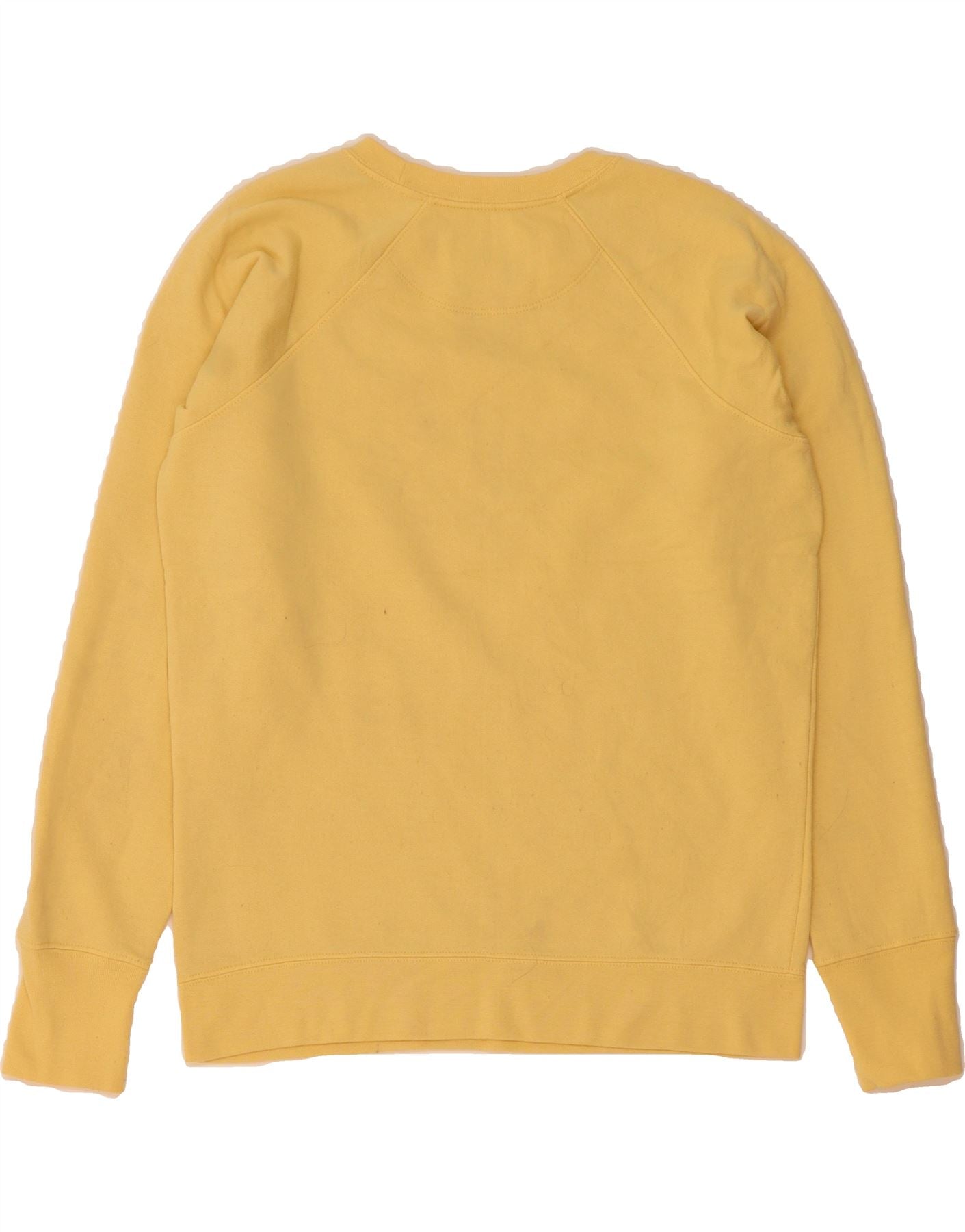CHAMPION Womens Graphic Sweatshirt Jumper UK 14 Medium Yellow Polyester Vintage Champion and Second-Hand Champion from Messina Hembry