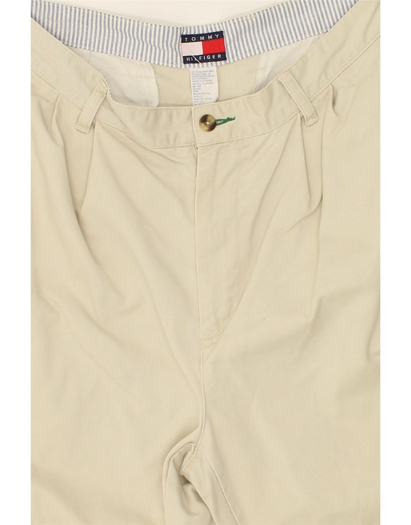 TOMMY HILFIGER Mens Pegged Chino Trousers W32 L30 Beige Cotton | Vintage Tommy Hilfiger | Thrift | Second-Hand Tommy Hilfiger | Used Clothing | Messina Hembry 
