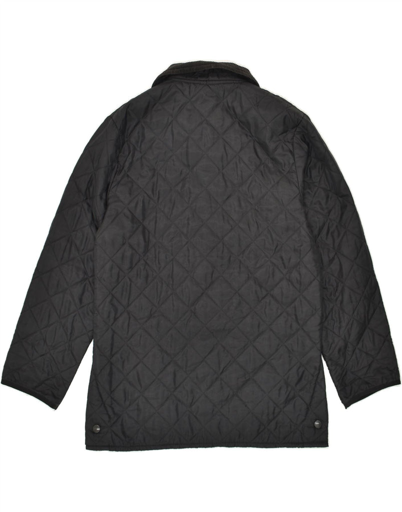 BARBOUR Mens Quilted Jacket UK 38 Medium Black | Vintage Barbour | Thrift | Second-Hand Barbour | Used Clothing | Messina Hembry 