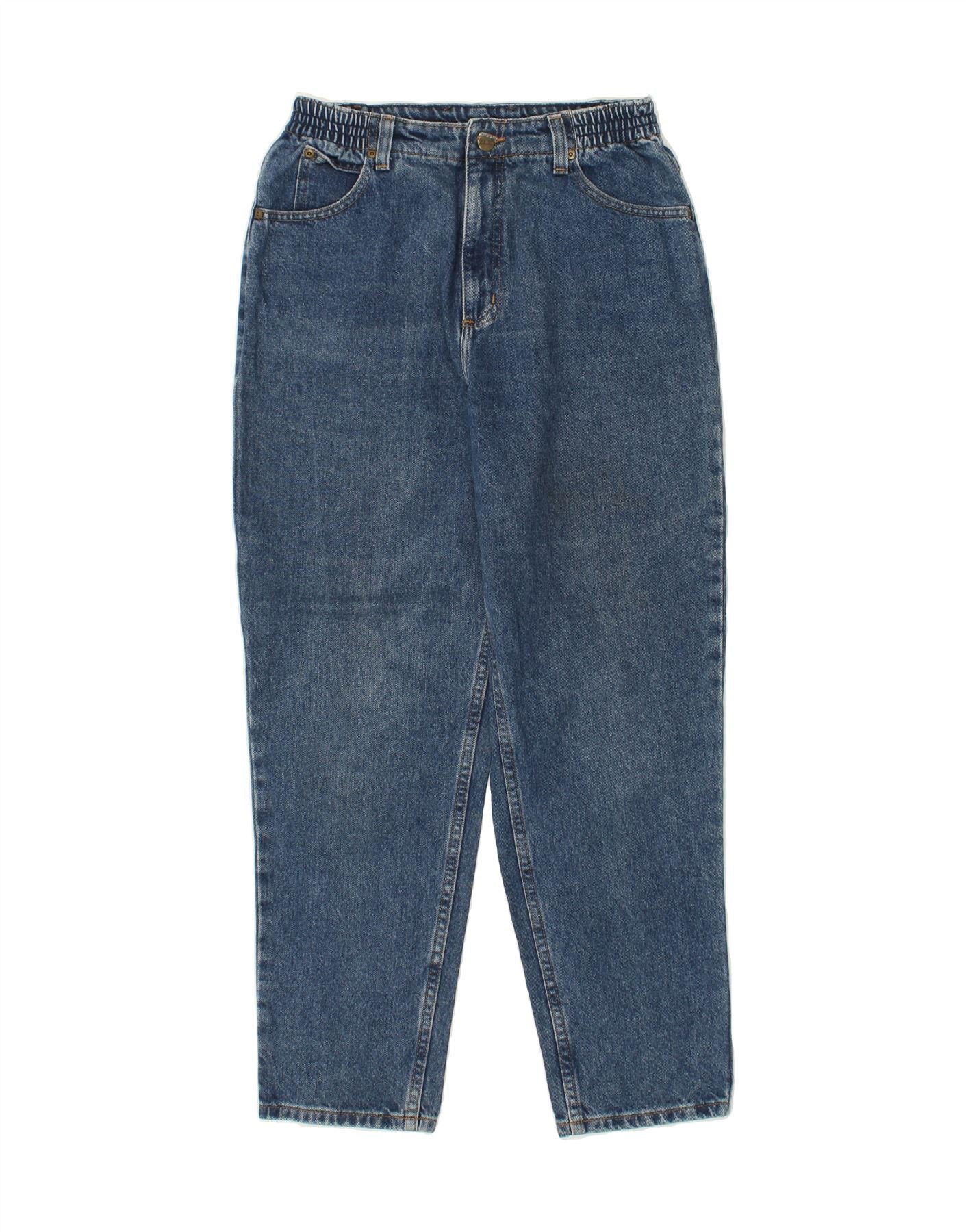 L.L.BEAN Womens Tapered Jeans UK 10 Small W26 L28 Blue Cotton Vintage L.L.Bean and Second-Hand L.L.Bean from Messina Hembry