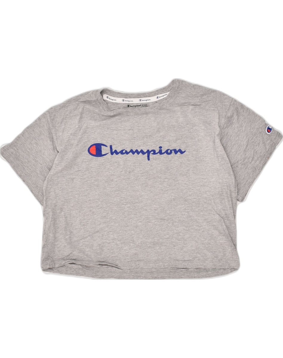 Champion shirt cheap crop top