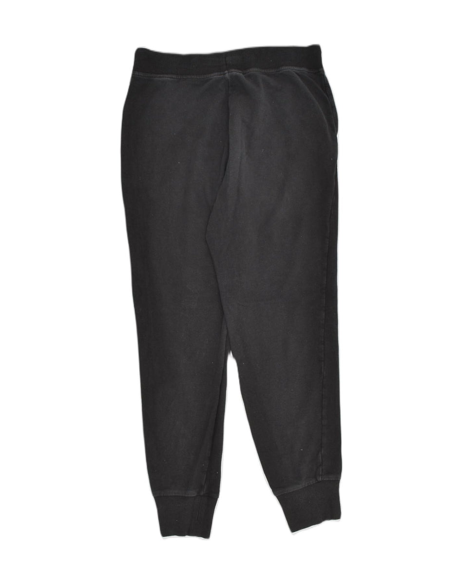 FILA Womens Tracksuit Trousers Joggers UK 12 Medium Black Cotton, Vintage  & Second-Hand Clothing Online