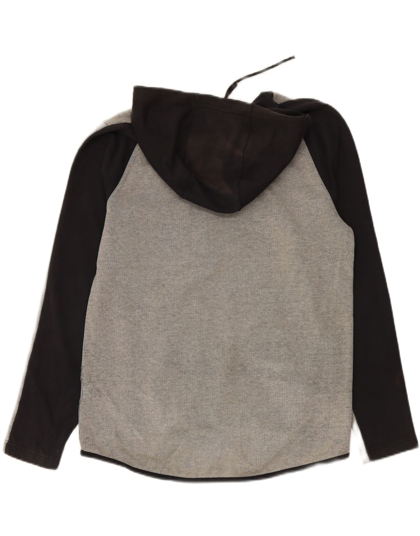 NIKE Mens Hoodie Jumper Medium Grey Colourblock Cotton Vintage Nike and Second-Hand Nike from Messina Hembry