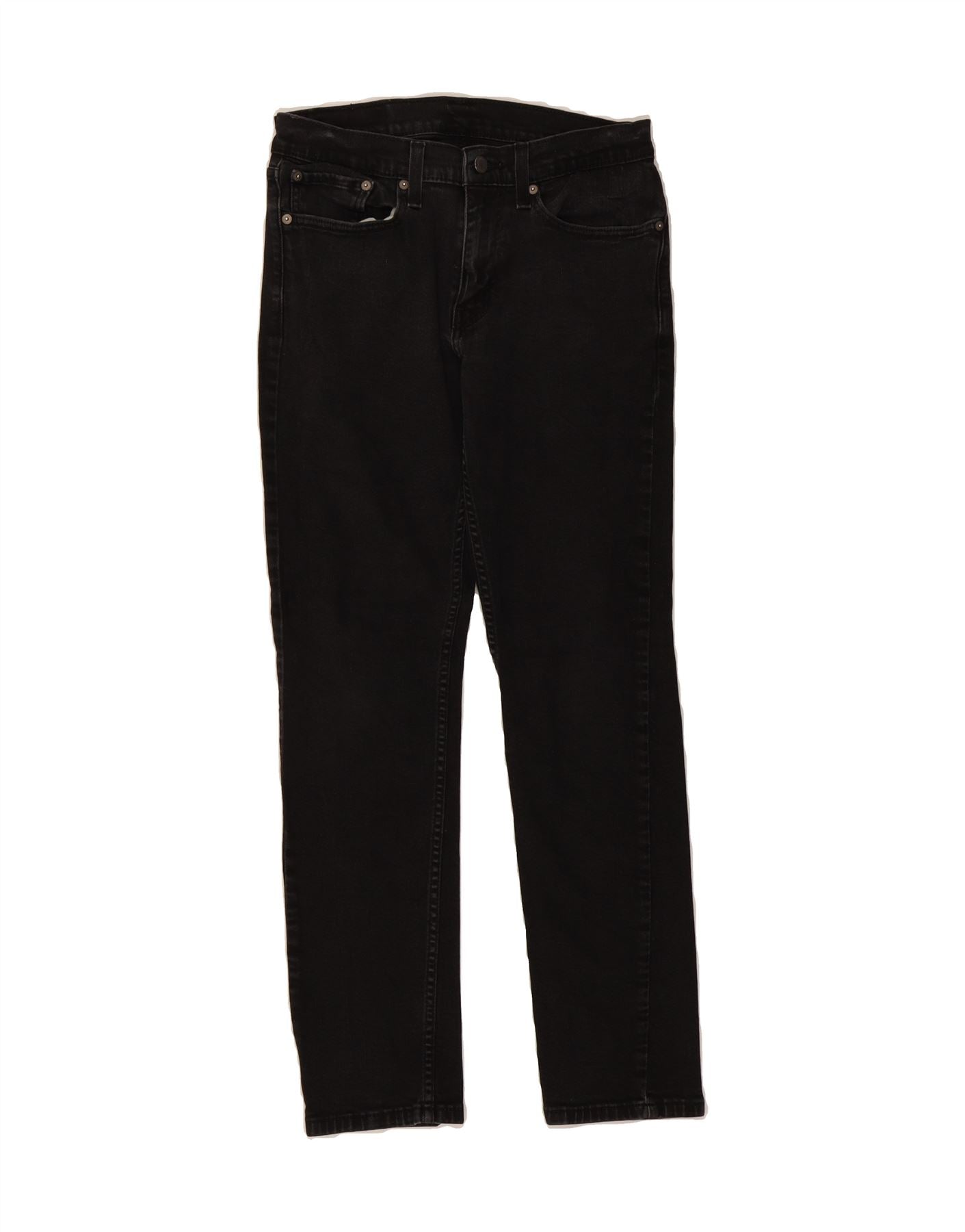 LEVI'S Mens Slim Jeans W31 L32 Black Cotton Vintage Levi's and Second-Hand Levi's from Messina Hembry