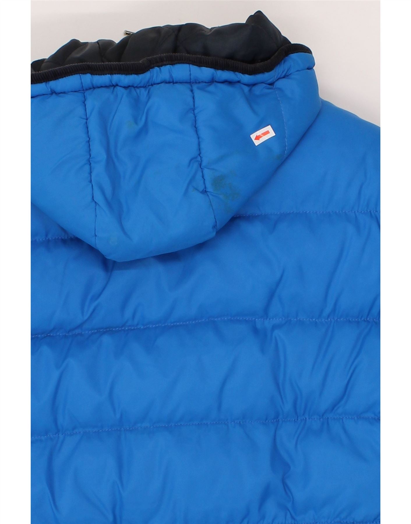 BELLFIELD Mens Hooded Padded Jacket UK 38 Medium Blue Nylon Vintage Bellfield and Second-Hand Bellfield from Messina Hembry