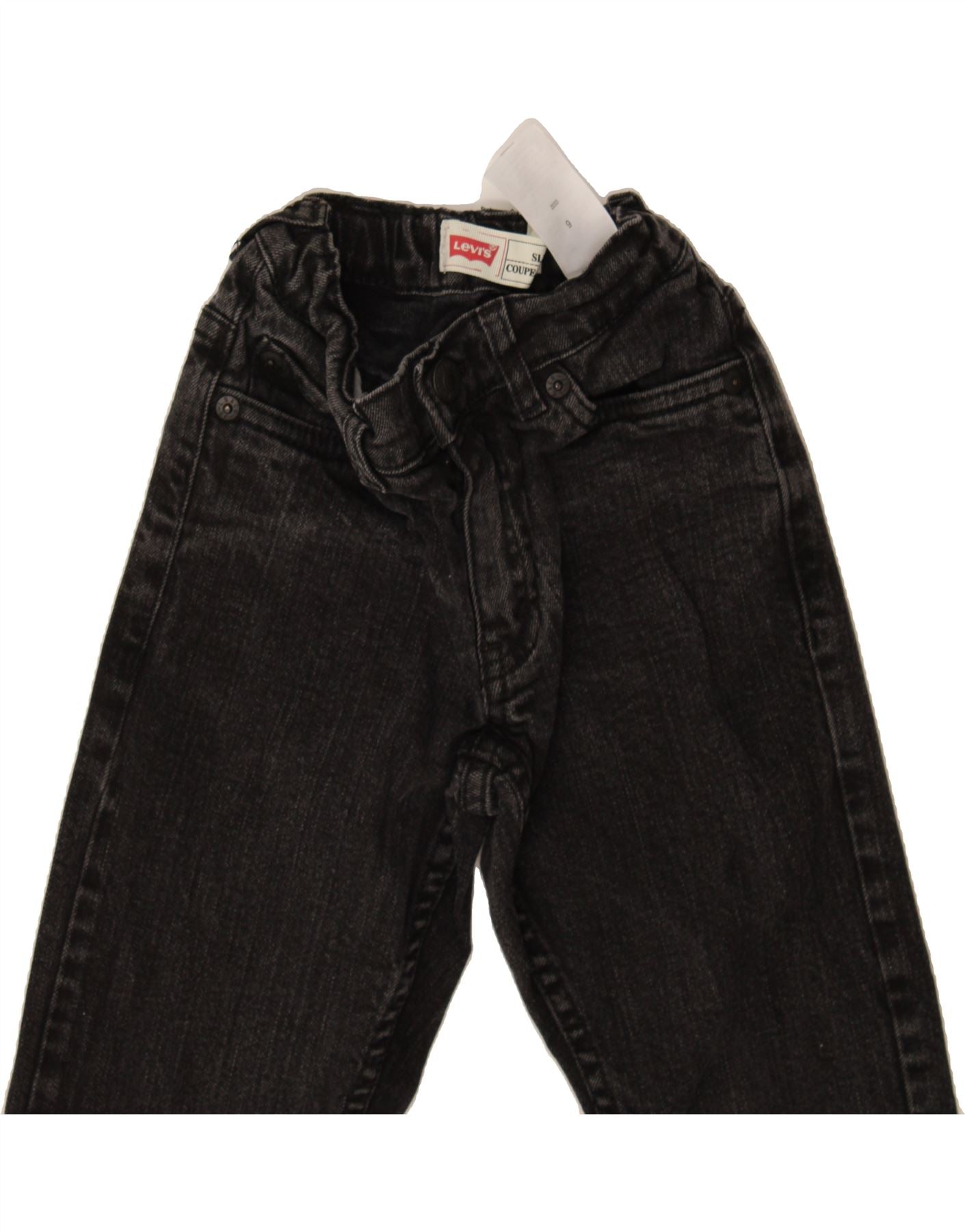 LEVI'S Boys Straight Jeans 5-6 Years W20 L20 Black Cotton Vintage Levi's and Second-Hand Levi's from Messina Hembry