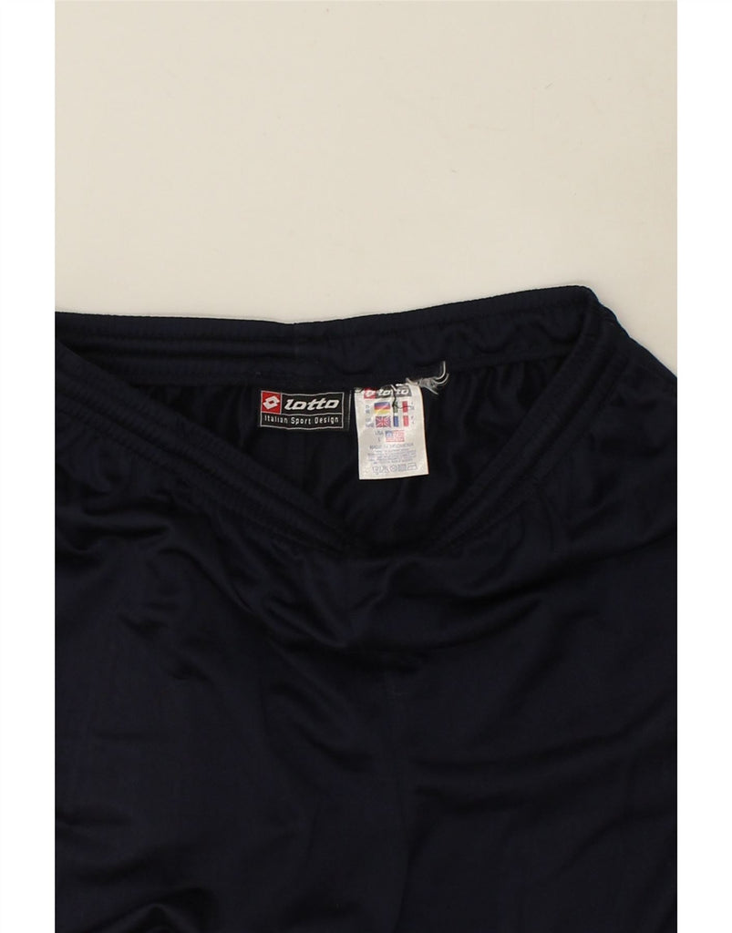 LOTTO Mens Tracksuit Trousers UK 40/42 Medium Navy Blue Polyester | Vintage Lotto | Thrift | Second-Hand Lotto | Used Clothing | Messina Hembry 
