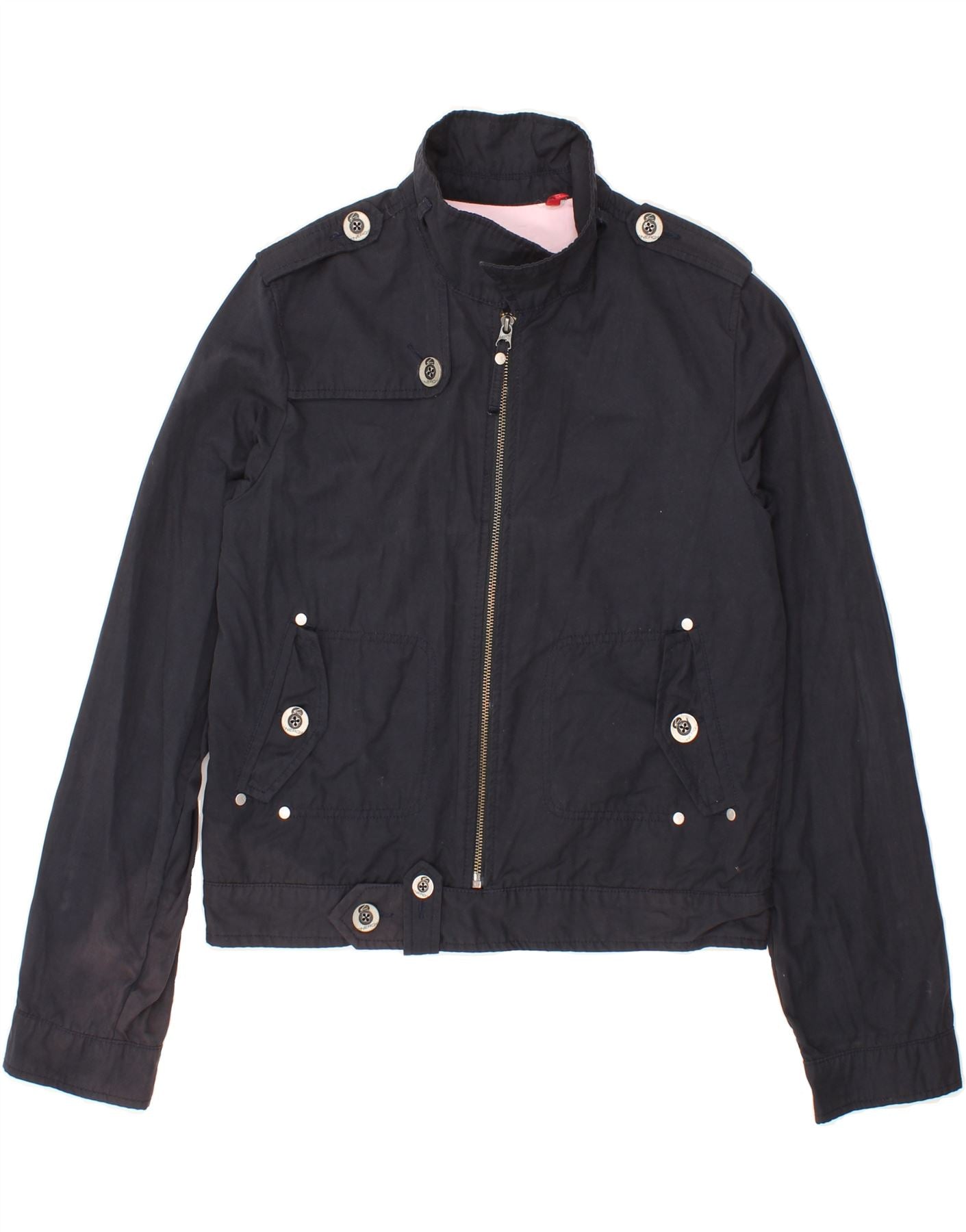 ENERGIE Boys Military Jacket 13-14 Years Navy Blue Vintage Energie and Second-Hand Energie from Messina Hembry