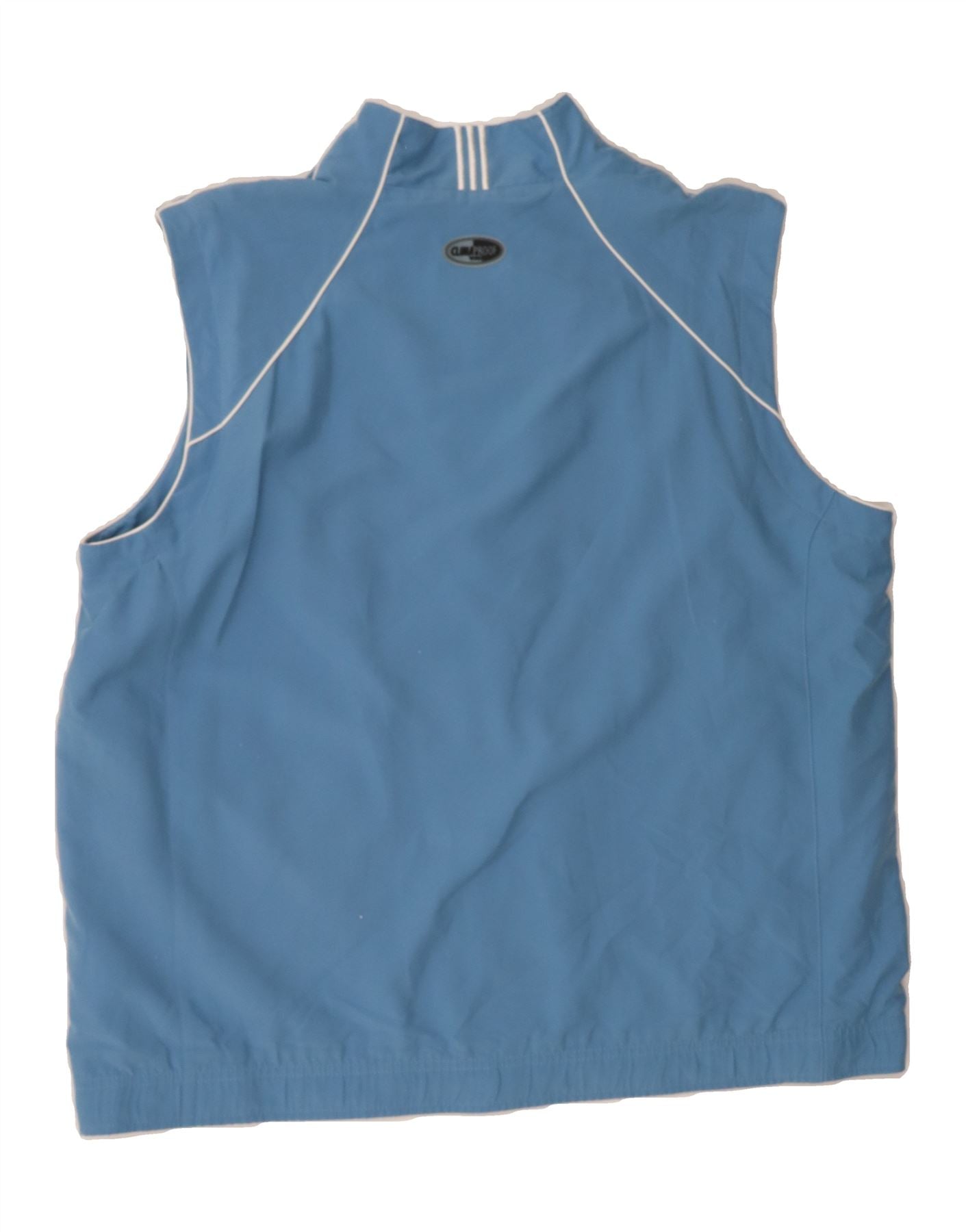 ADIDAS Womens Clima Proof Sleeveless Tracksuit Top Jacket UK 18 XL Blue Vintage Adidas and Second-Hand Adidas from Messina Hembry