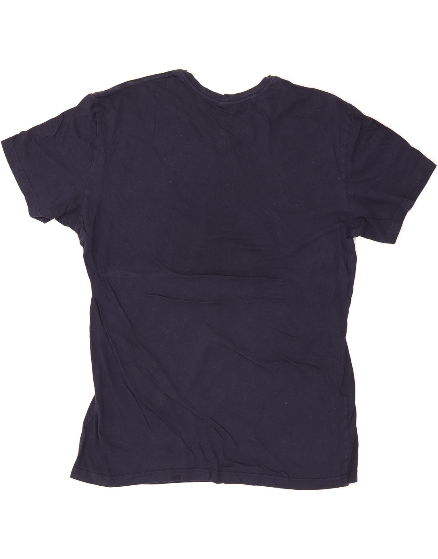 POLO RALPH LAUREN Mens Slim Fit T-Shirt Top XL Navy Blue Cotton Vintage Polo Ralph Lauren and Second-Hand Polo Ralph Lauren from Messina Hembry