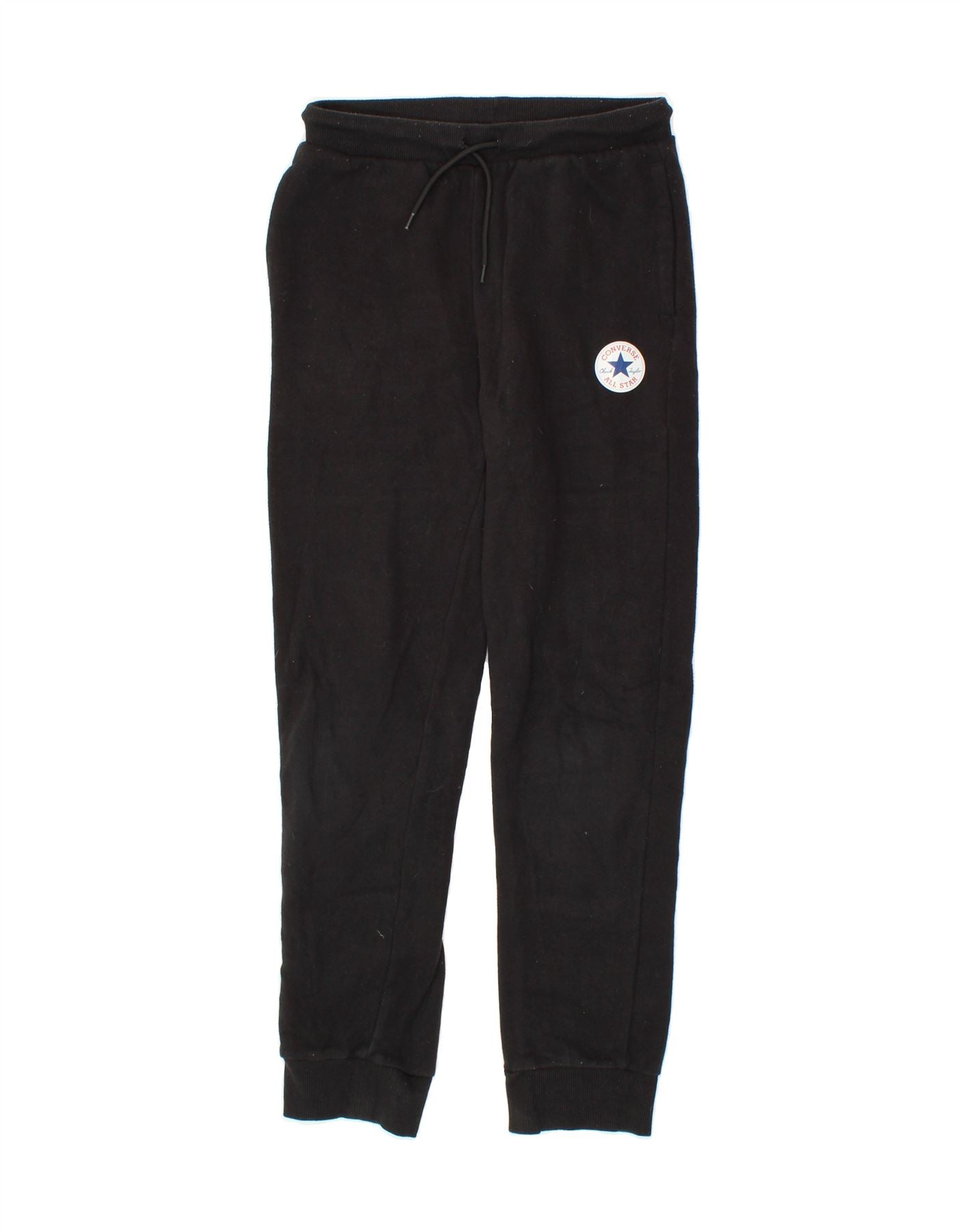 CONVERSE Boys Tracksuit Trousers Joggers 12-13 Years Large  Black Cotton Vintage Converse and Second-Hand Converse from Messina Hembry