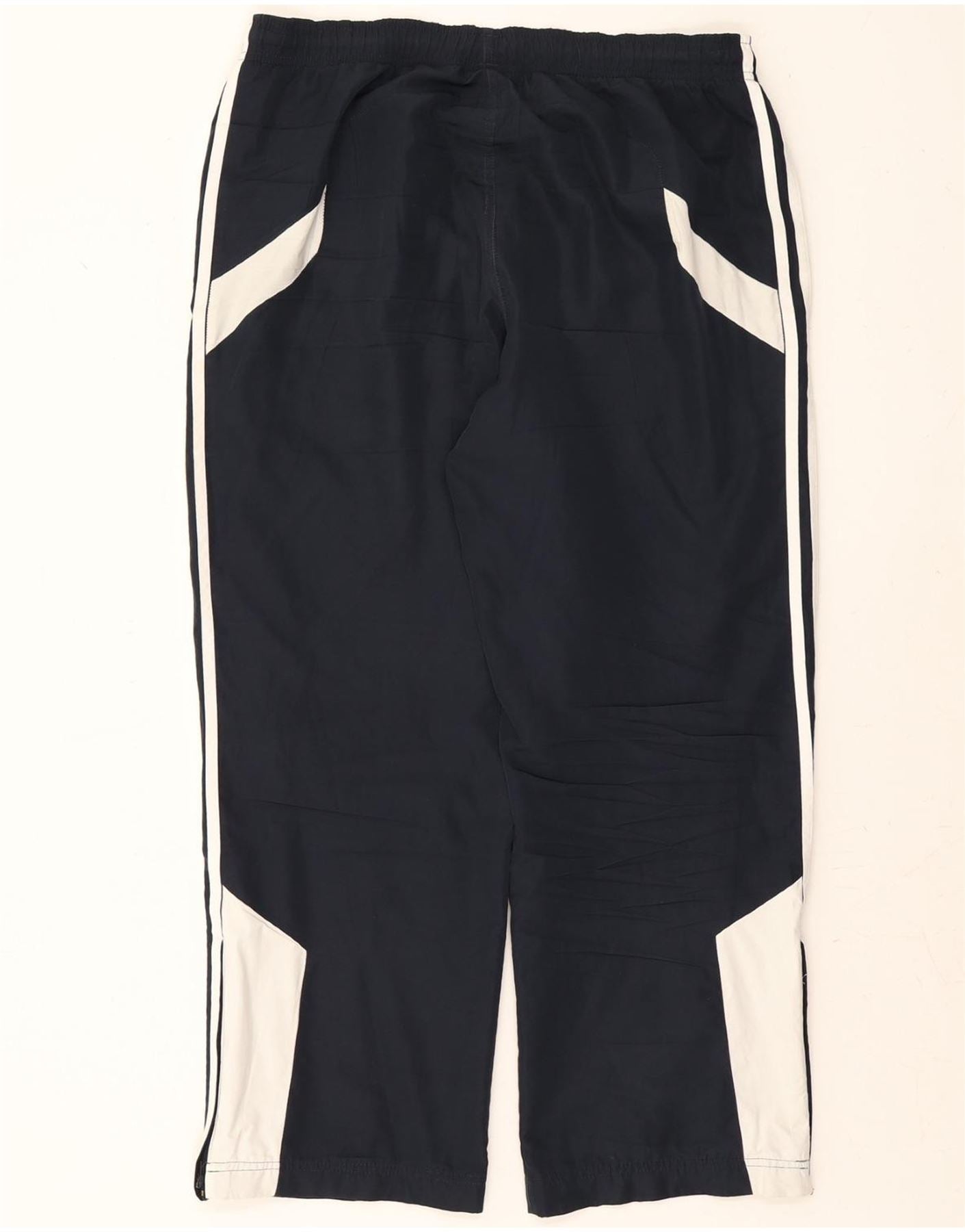 ADIDAS Mens Tracksuit Trousers UK 40/42 Medium  Navy Blue Colourblock Vintage Adidas and Second-Hand Adidas from Messina Hembry