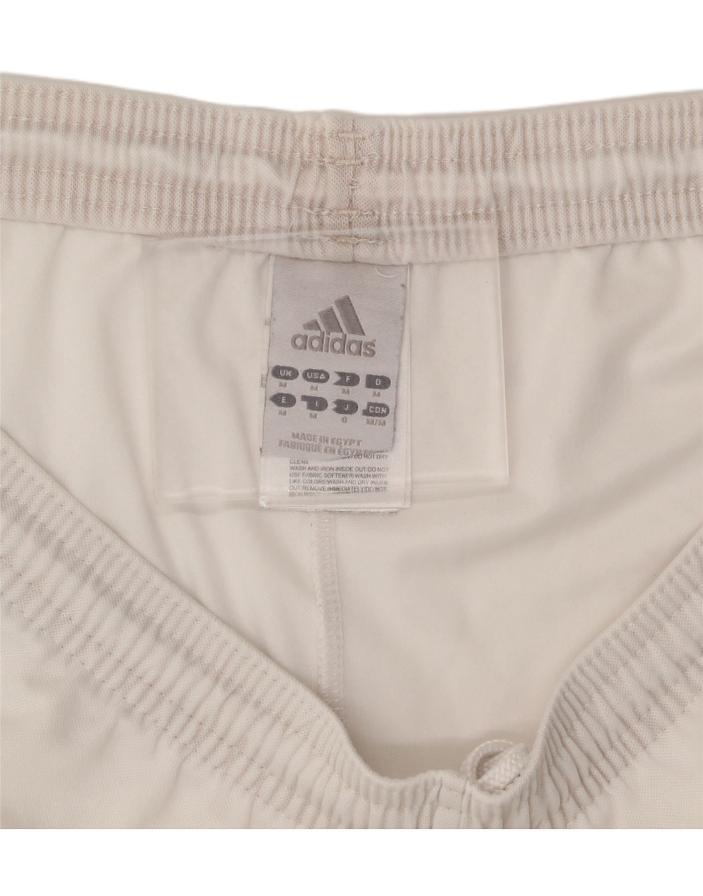 ADIDAS Mens Climalite Sport Shorts Medium  White Polyester Vintage Adidas and Second-Hand Adidas from Messina Hembry
