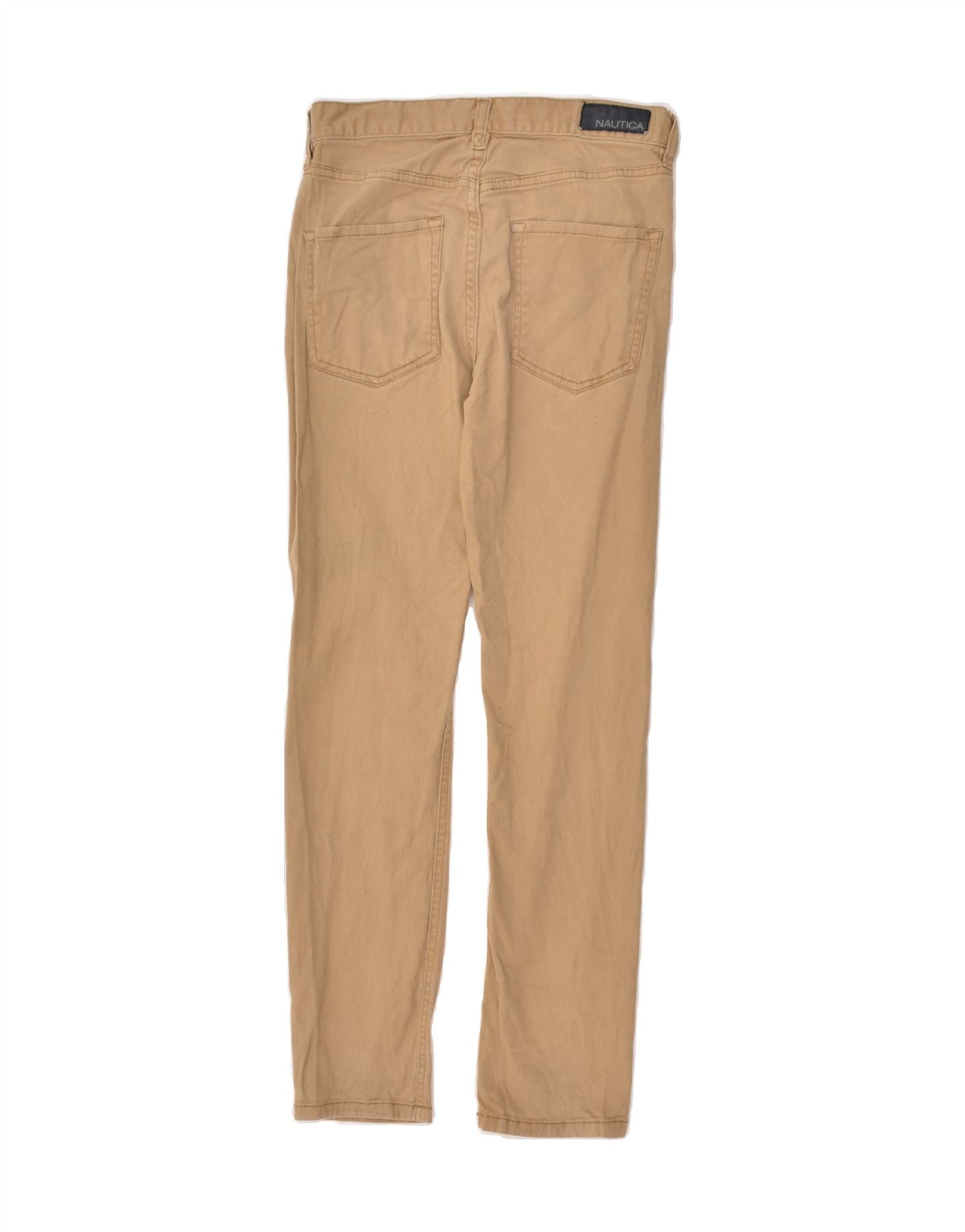 NAUTICA Boys Stretch Skinny Casual Trousers 11-12 Years W24 L25 Beige | Vintage Nautica | Thrift | Second-Hand Nautica | Used Clothing | Messina Hembry