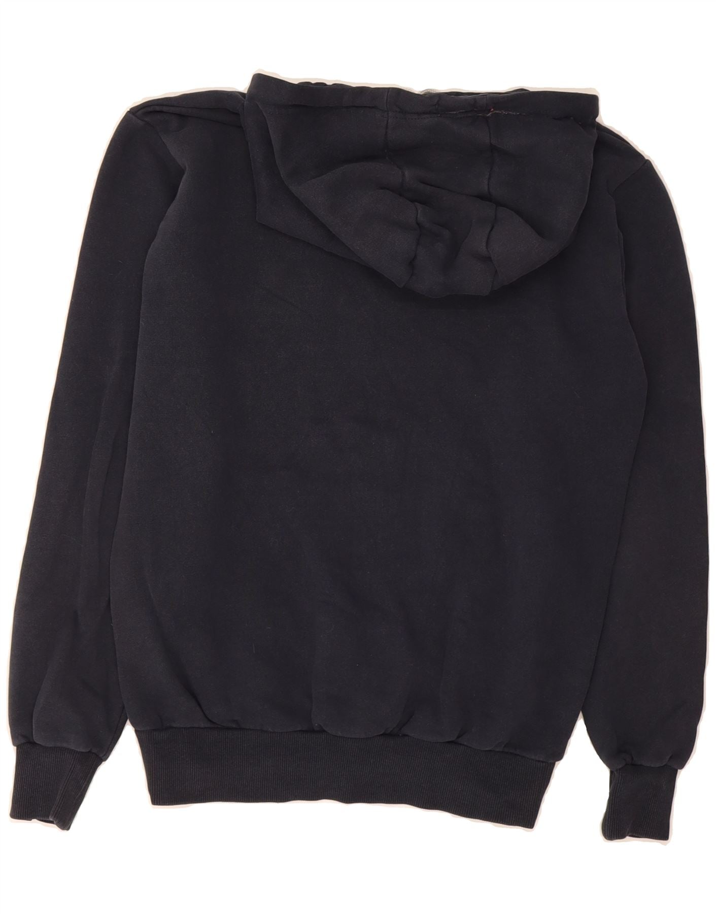 ELLESSE Womens Graphic Oversized Hoodie Jumper UK 10 Small  Black Cotton Vintage Ellesse and Second-Hand Ellesse from Messina Hembry