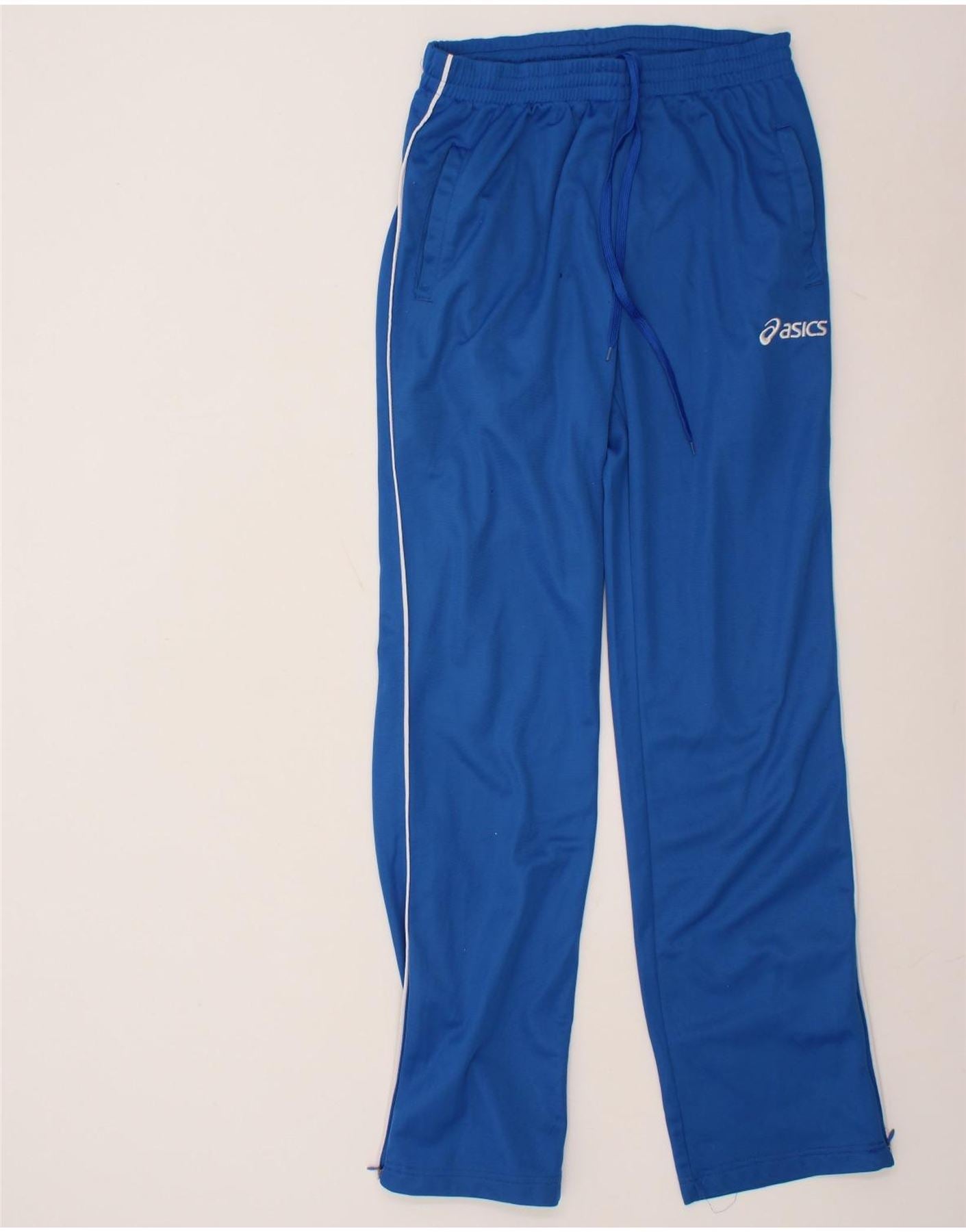 ASICS Mens Tracksuit Trousers Large Blue Polyester Vintage Asics and Second-Hand Asics from Messina Hembry