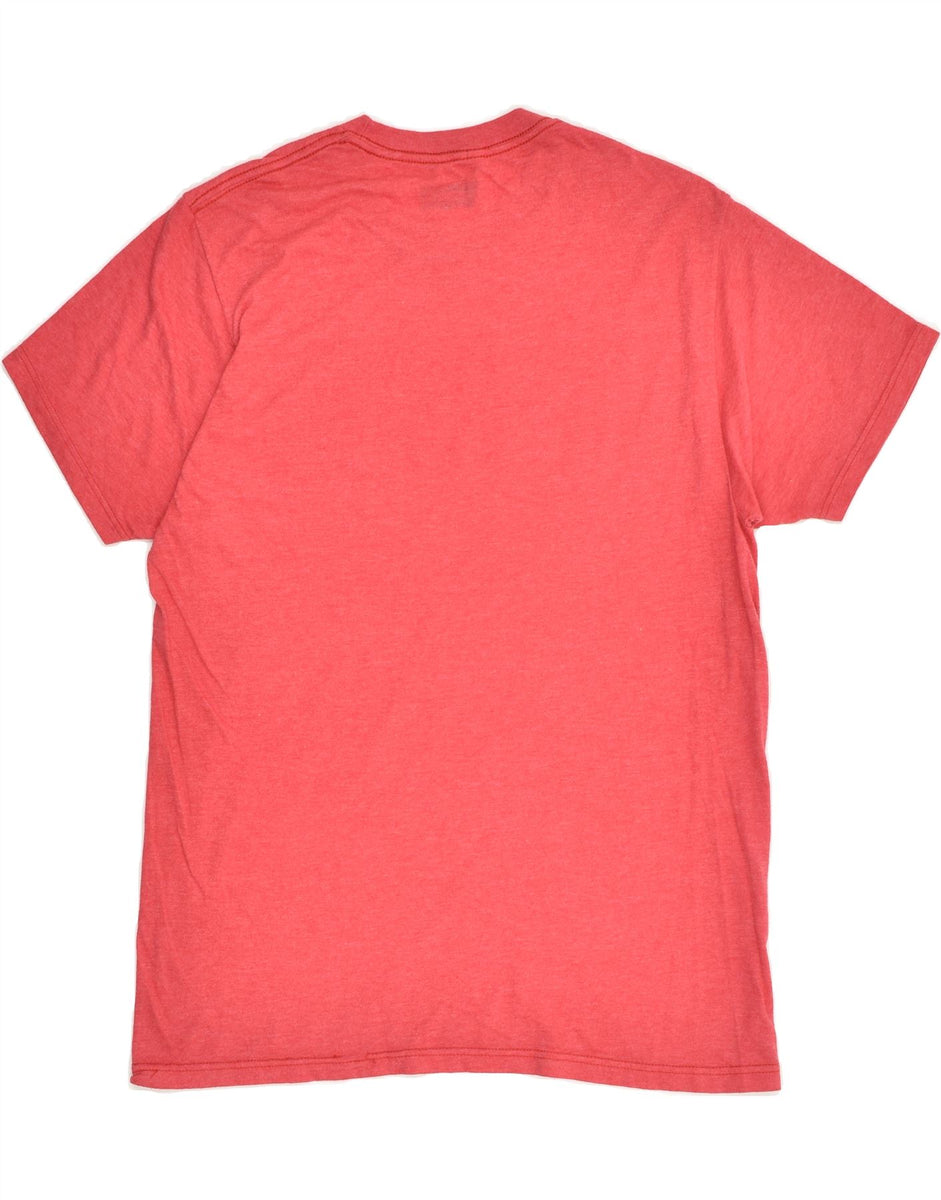 HOLLISTER Mens Graphic T-Shirt Top XL Red Cotton