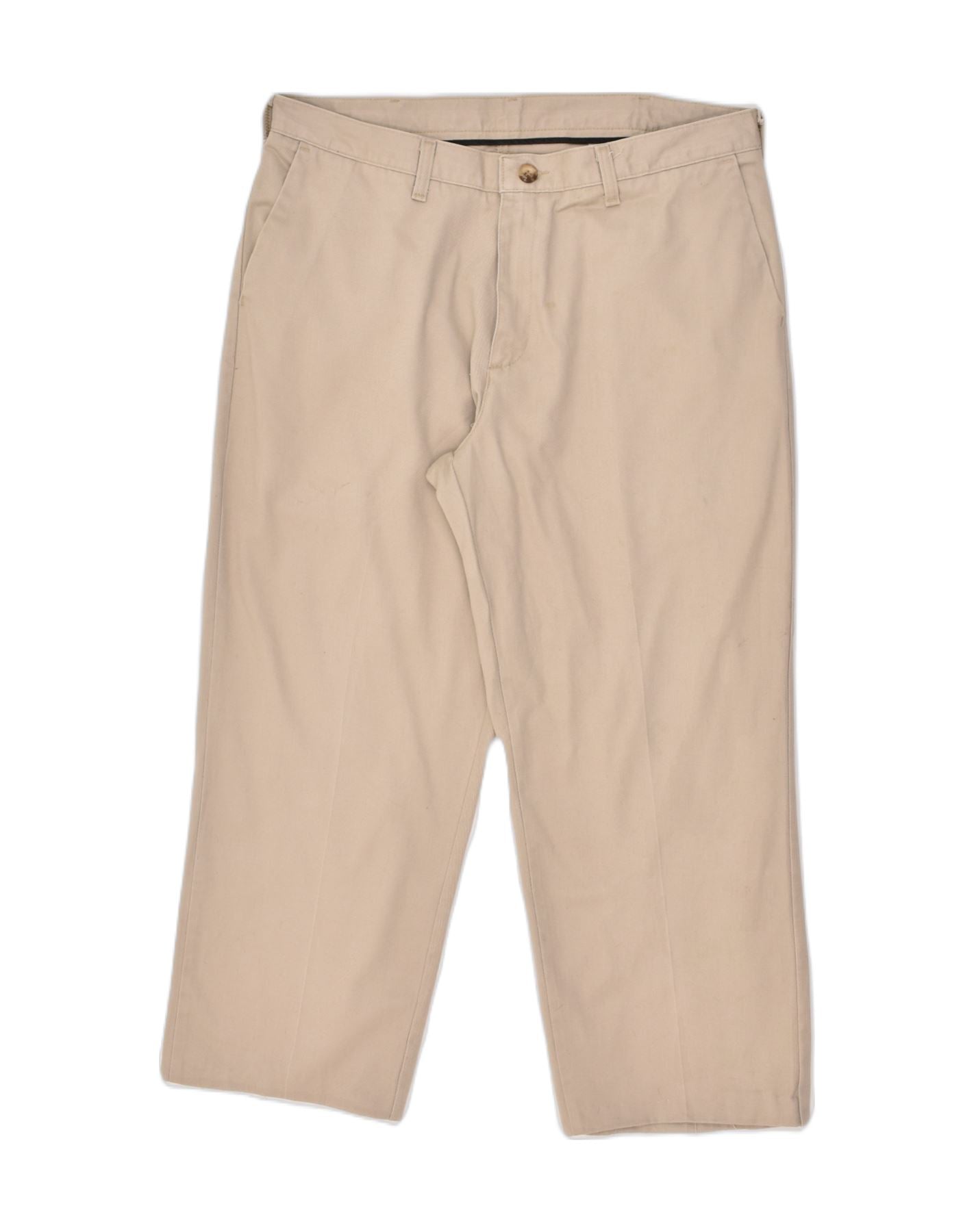LEE Mens Slim Chino Trousers W36 L25 Beige Cotton | Vintage Lee | Thrift | Second-Hand Lee | Used Clothing | Messina Hembry