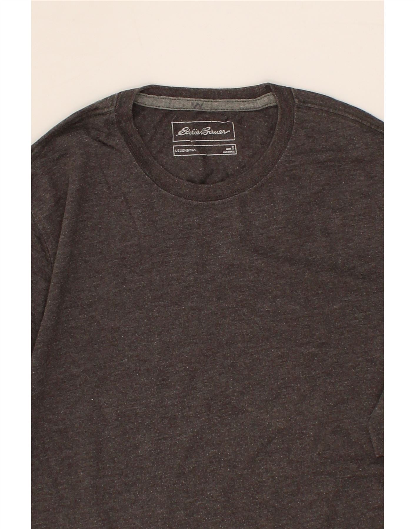 EDDIE BAUER Mens T-Shirt Top Small Grey Cotton Vintage Eddie Bauer and Second-Hand Eddie Bauer from Messina Hembry
