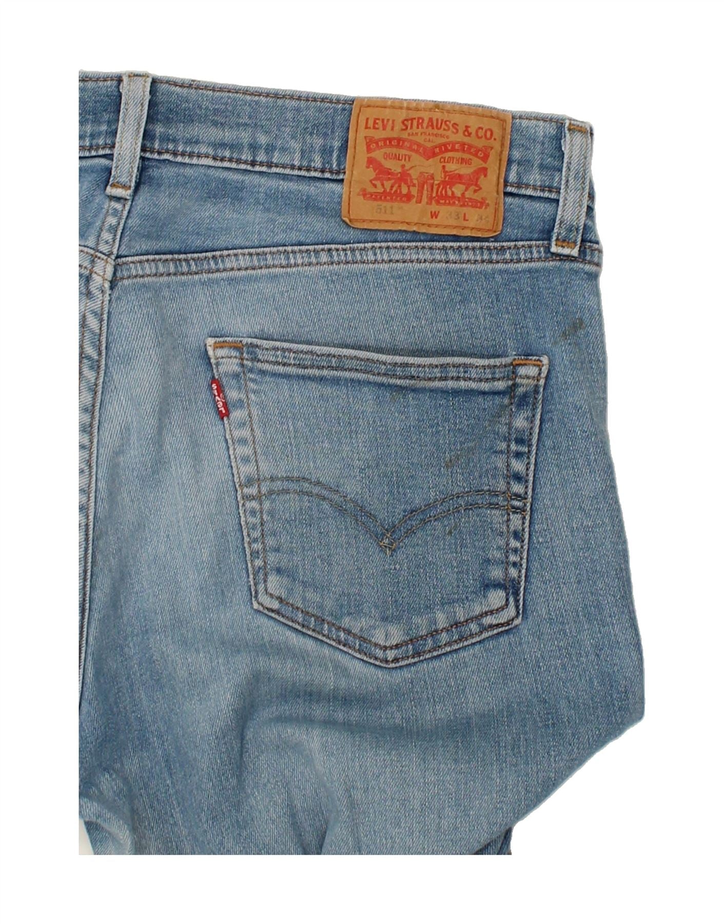 LEVI'S Mens 511 Slim Jeans W33 L34 Blue Cotton Vintage Levi's and Second-Hand Levi's from Messina Hembry
