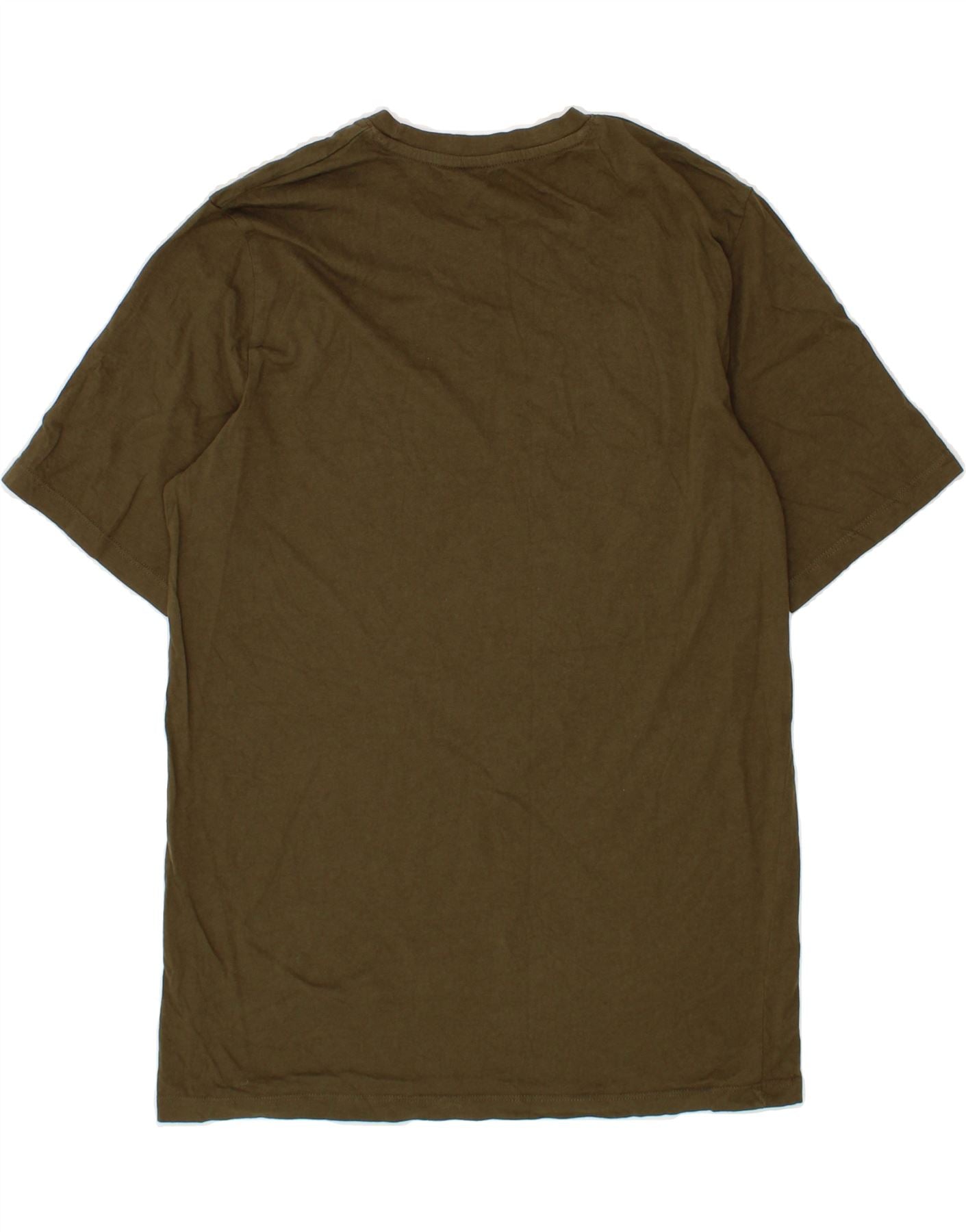 JACK & JONES Mens T-Shirt Top Medium Khaki Cotton Vintage Jack & Jones and Second-Hand Jack & Jones from Messina Hembry